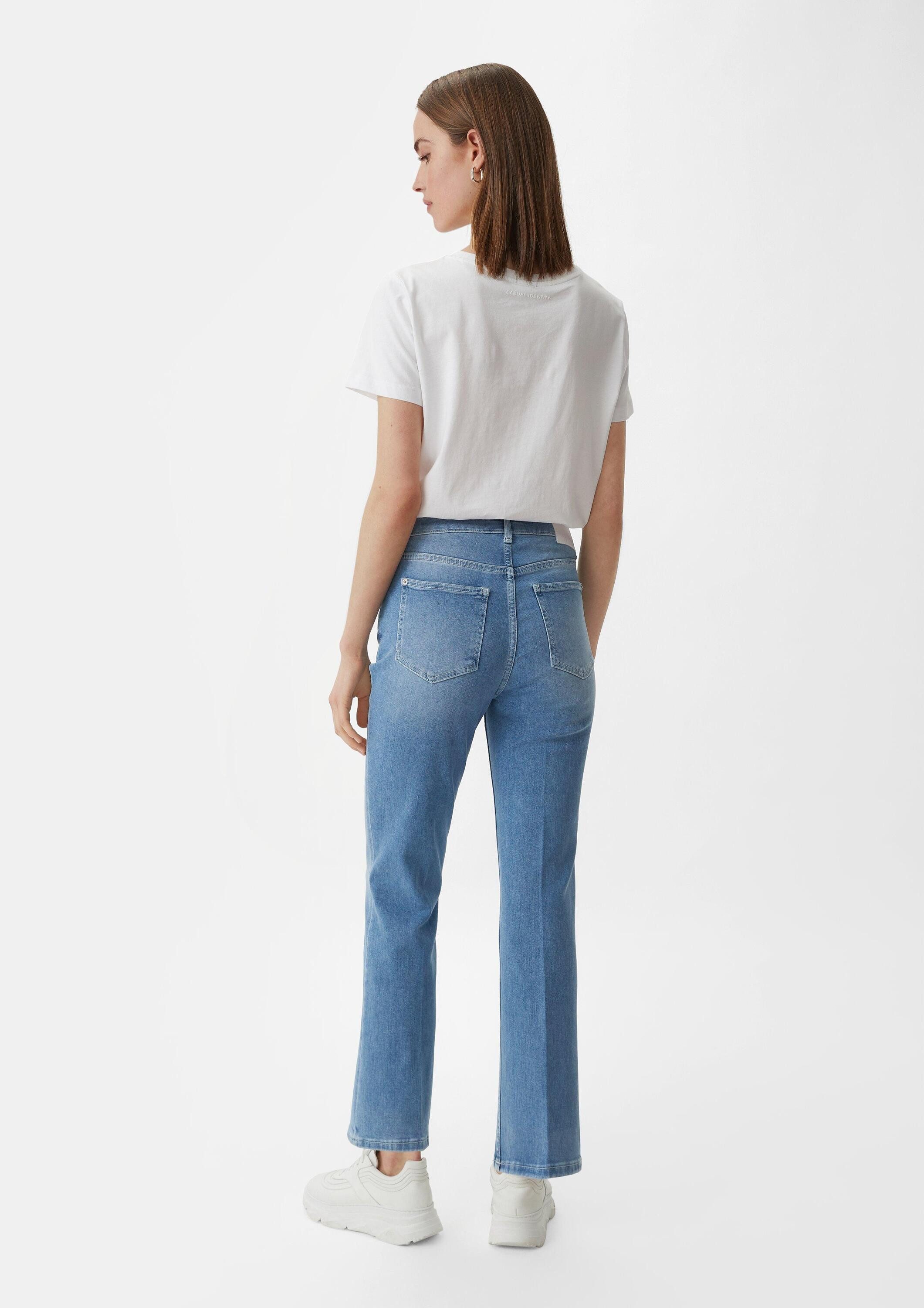 comma Regular-fit-Jeans Jeans-Hose Cropped Jeans / Regular fit / Mid rise / Flared leg