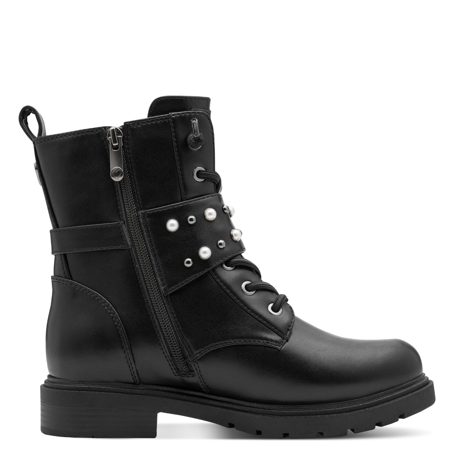 MARCO TOZZI Schnürstiefelette, Blockabsatz, Schnürboots mit Zierschnallen u günstig online kaufen