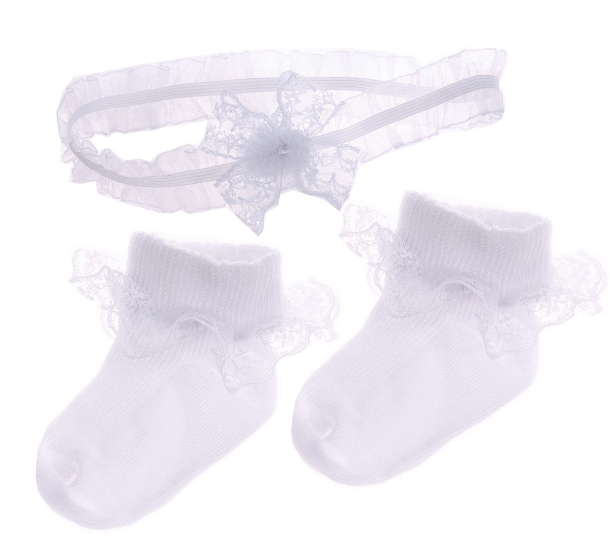 Socken Socken Socken und Stirnband für Baby Kinder Strümpfe Rüschen