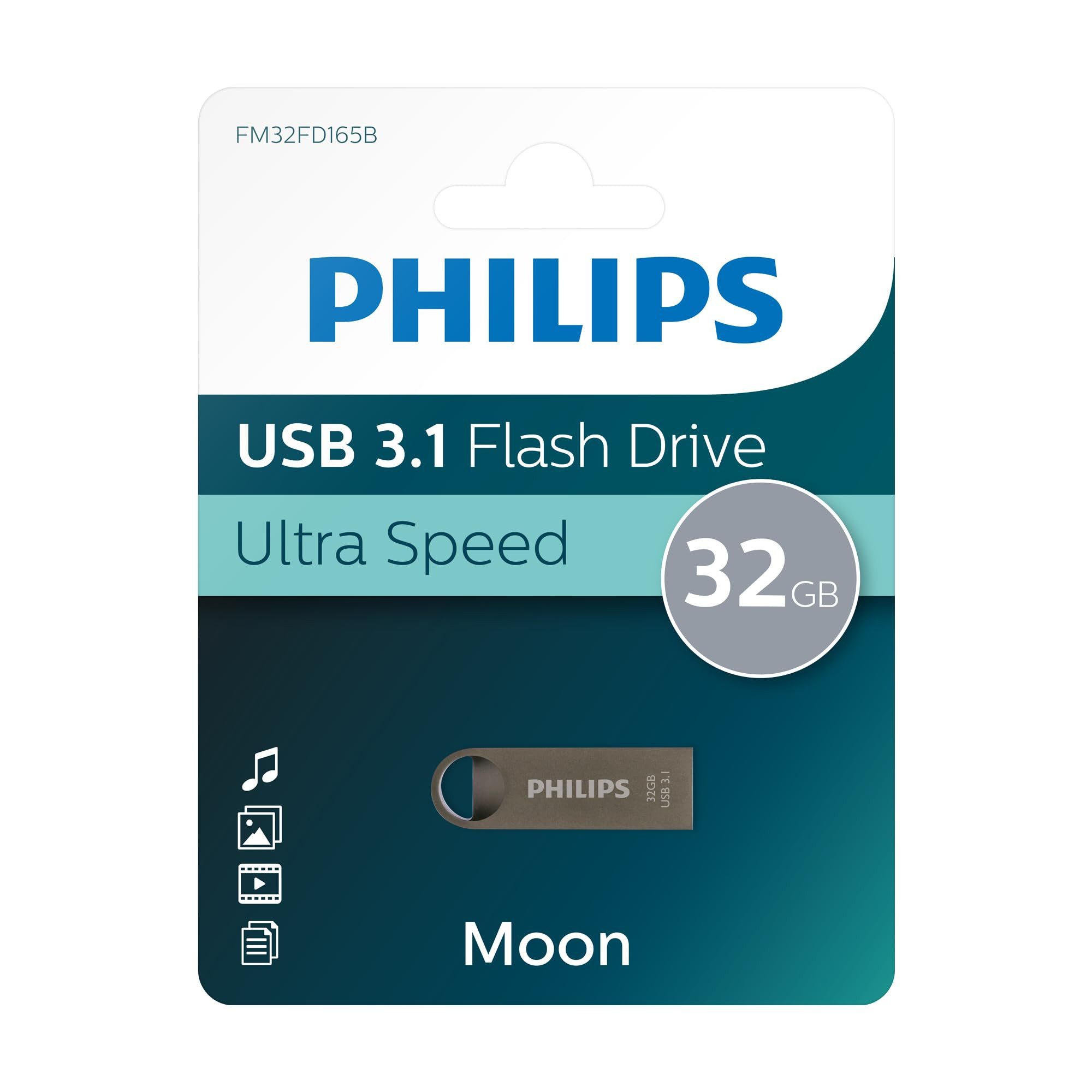 Philips Philips USB Stick 3.1 Moon 32 GB USB-Stick (USB USB 3.1, Schnelle Datenübertragung)