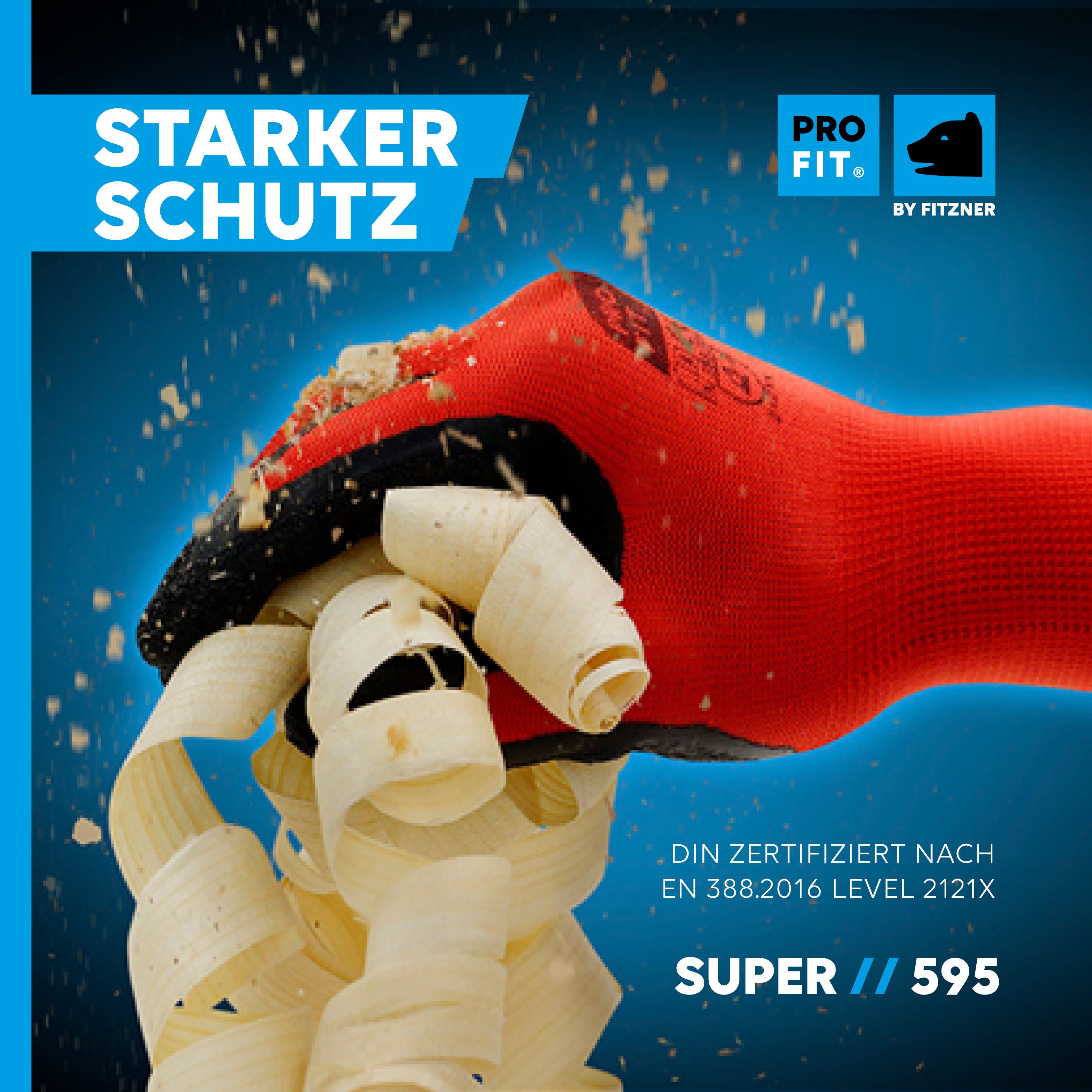 PRO FIT by Fitzner Mechaniker-Handschuhe Latex-Feinstrickhandschuh, Arbeits günstig online kaufen