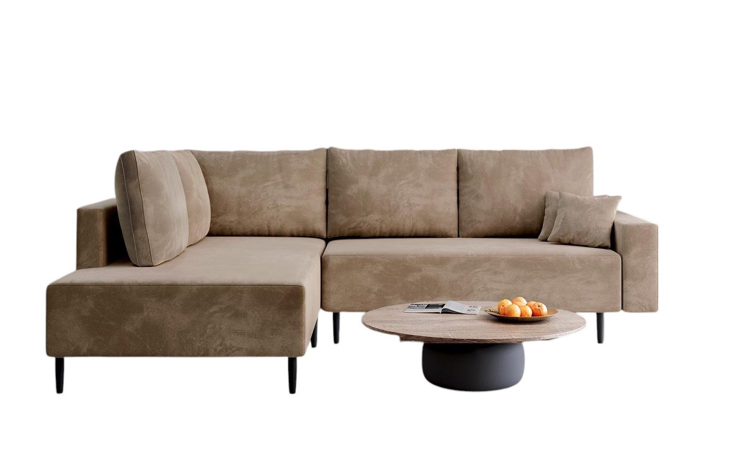 Compleo Ecksofa mit Bonellfederung BLAIR, Bequemes, modernes, L-form, Modern design