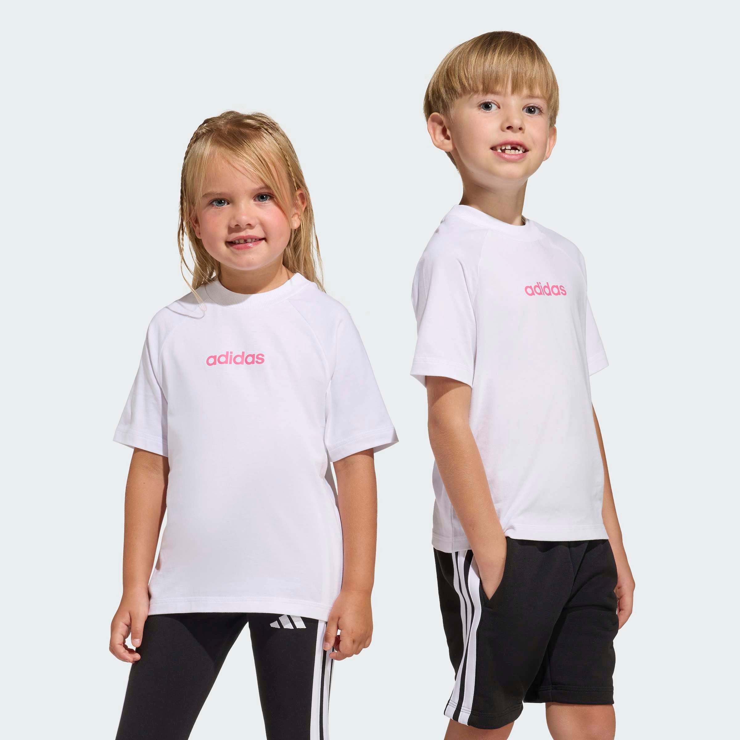 adidas Sportswear T-Shirt LK LIN TEE 160 für Kinder, Rundhalsausschnitt, ohne Verschluss, weiches Material