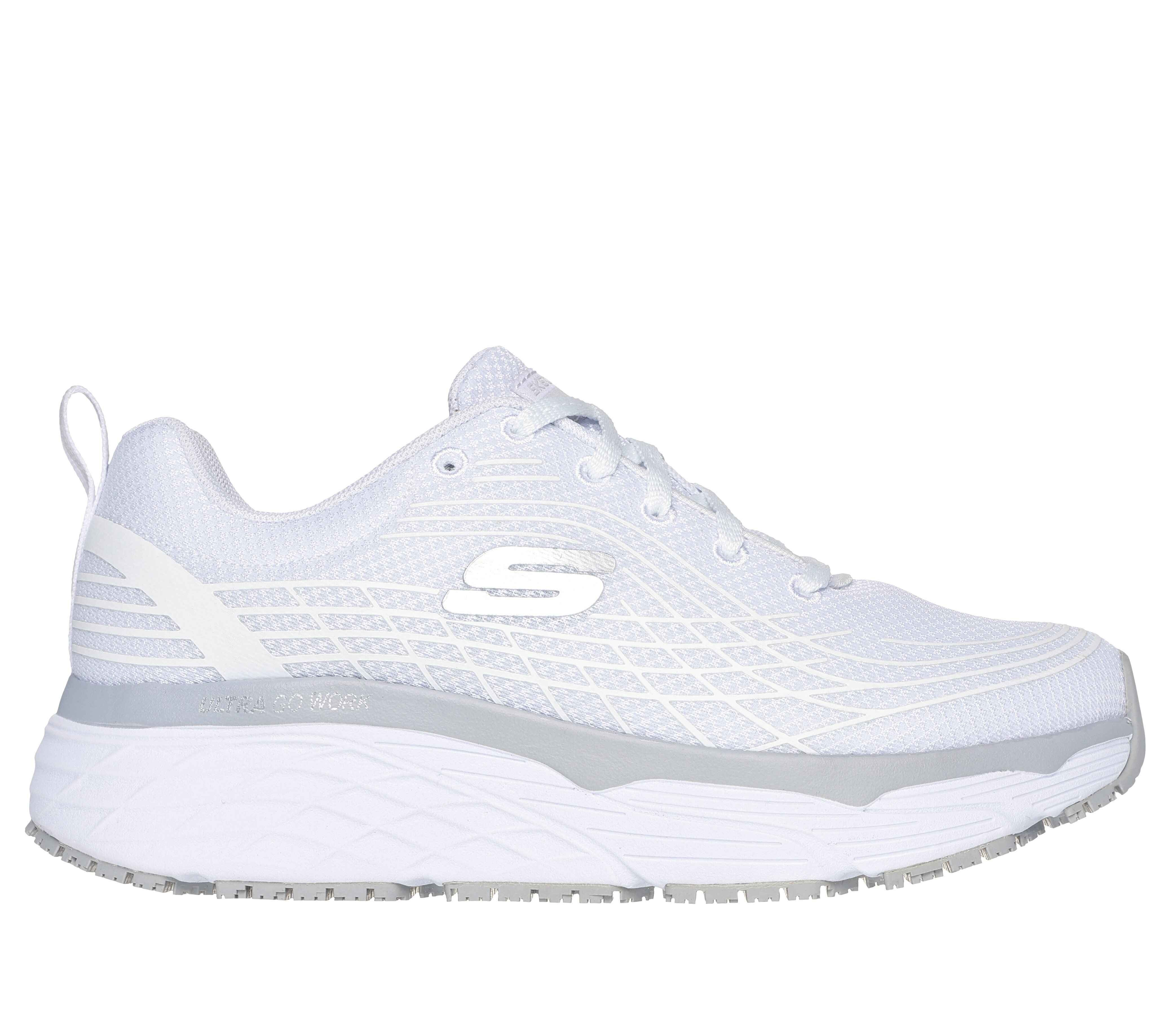 Skechers MAX CUSHIONING ELITE SR - Maximaler Komfort und Sicherheit - Damen Berufsschuh Nach EN ISO 20347:2022 (OB FO SR) - Memory Foam-Einlegesohle