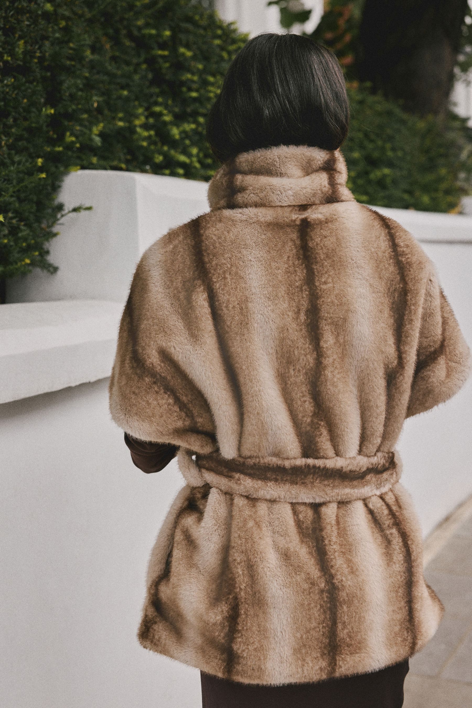 Next Steppweste Gilet aus Kunstfell mit Gürtel (1-tlg) günstig online kaufen