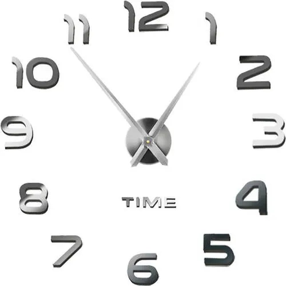 Ruhhy Wanduhr Dekouhr Wohnzimmeruhr Designuhr (Selbstmontage, Spiegeleffekt, lautlos, Ø 60-130 cm)