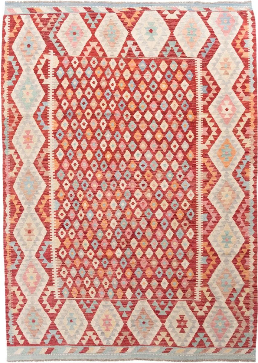 Orientteppich Kelim Afghan 214x292 Handgewebter Orientteppich, Nain Trading, rechteckig, Höhe: 3 mm
