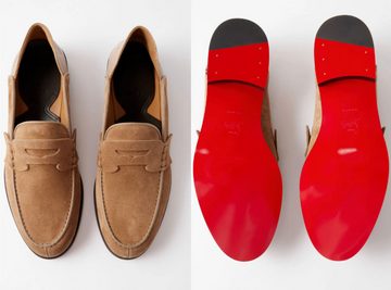 CHRISTIAN LOUBOUTIN Loafers Suede Penny No Back Slippers Sneakers Schuhe Turnschuhe Loafer klappbaren Ferse