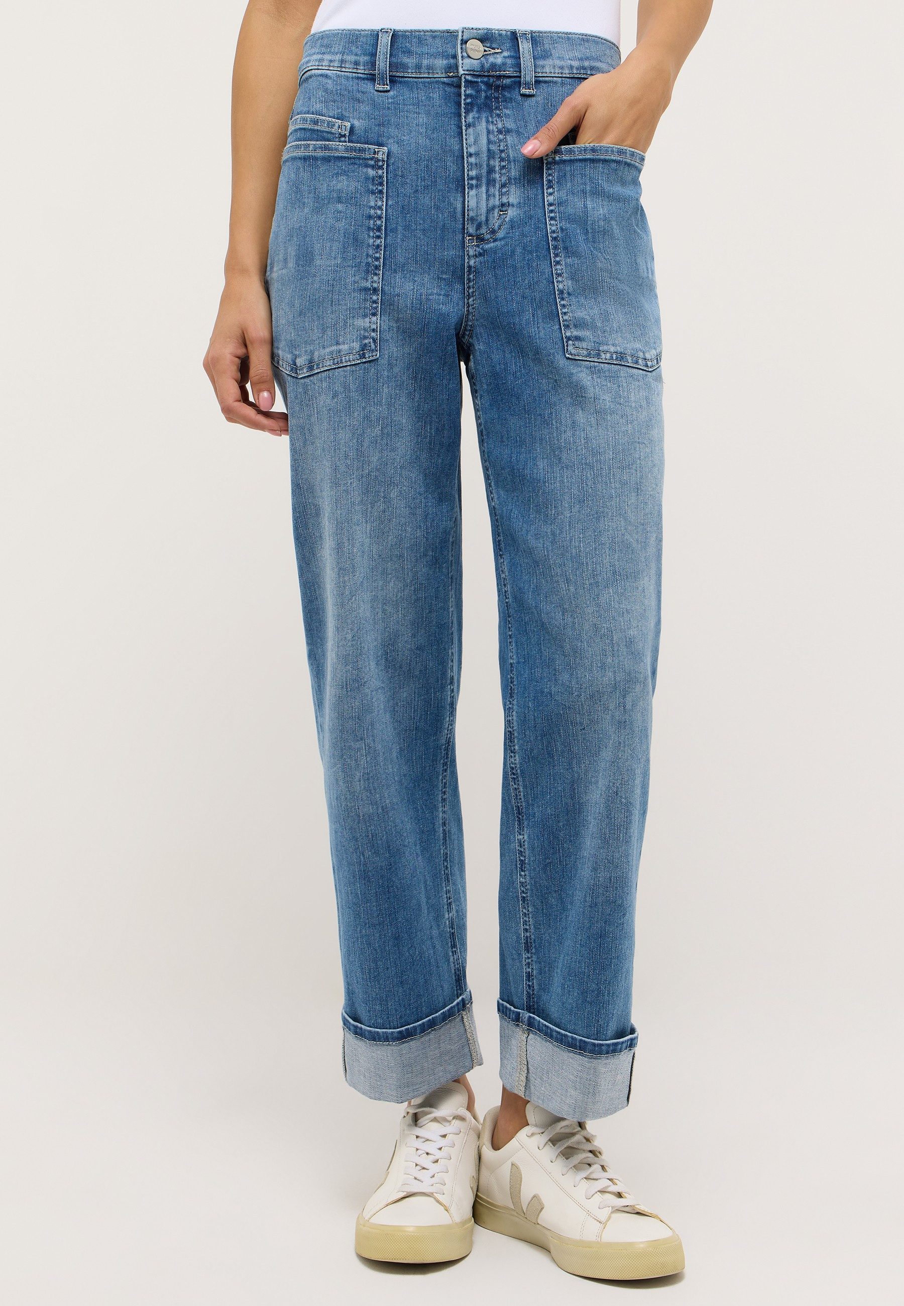 ANGELS Relax-fit-Jeans LIBERTA TURN UP Relaxed fit, aus Baumwollmischung, m günstig online kaufen