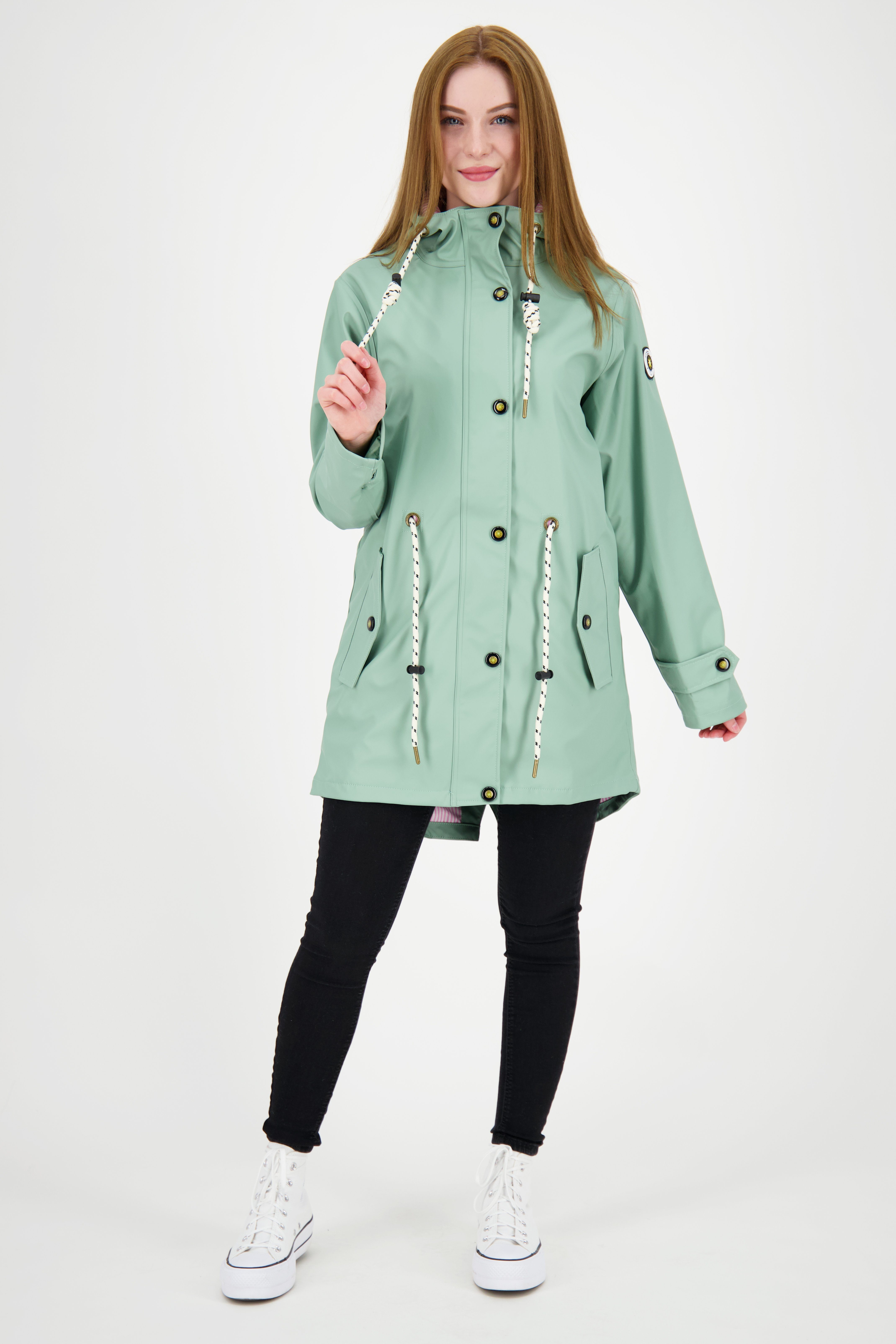 DEPROC Active Regenjacke Friesennerz in Größen UNI PEAK WOMEN erhältlich LOVE grau Großen auch