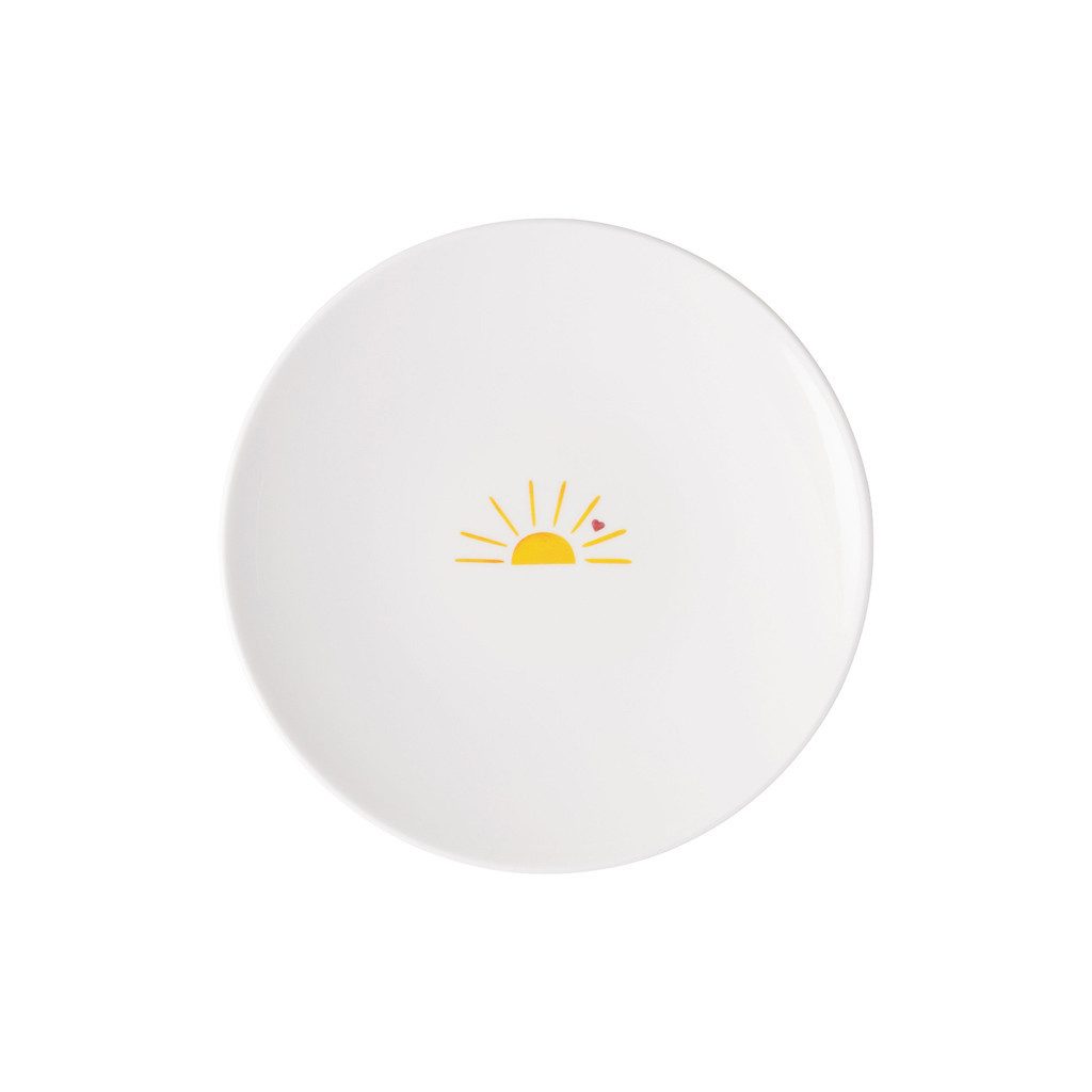 like. by Villeroy & Boch Frühstücksteller With Love Frühstücksteller Hello Sunshine 21 cm ø, (1 St), Premium Porcelain, mikrow.- & spülm.sicher, Made in Germany