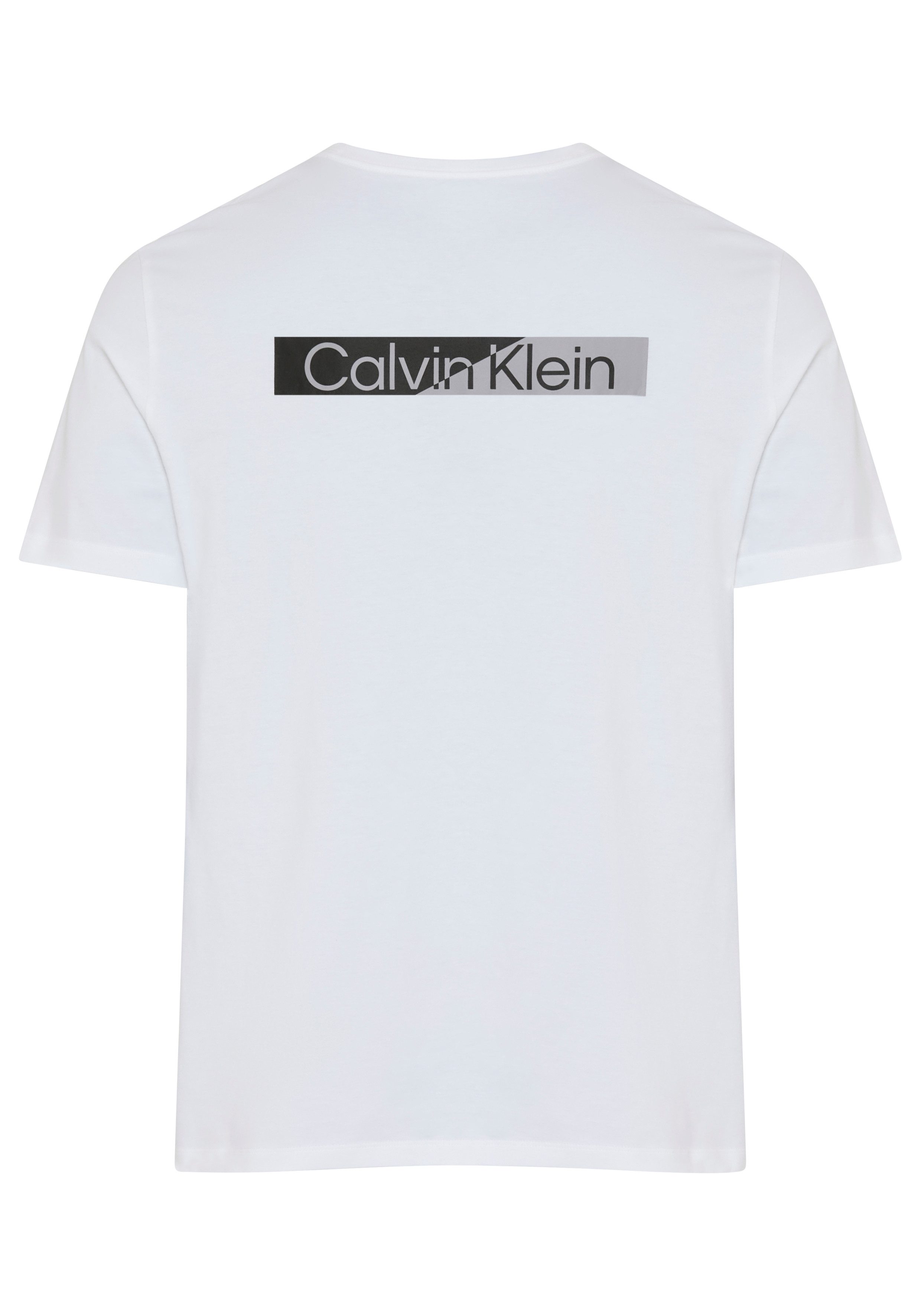 Calvin Klein T-Shirt reine Baumwolle, Regular Fit, Brust- und Rückendruck