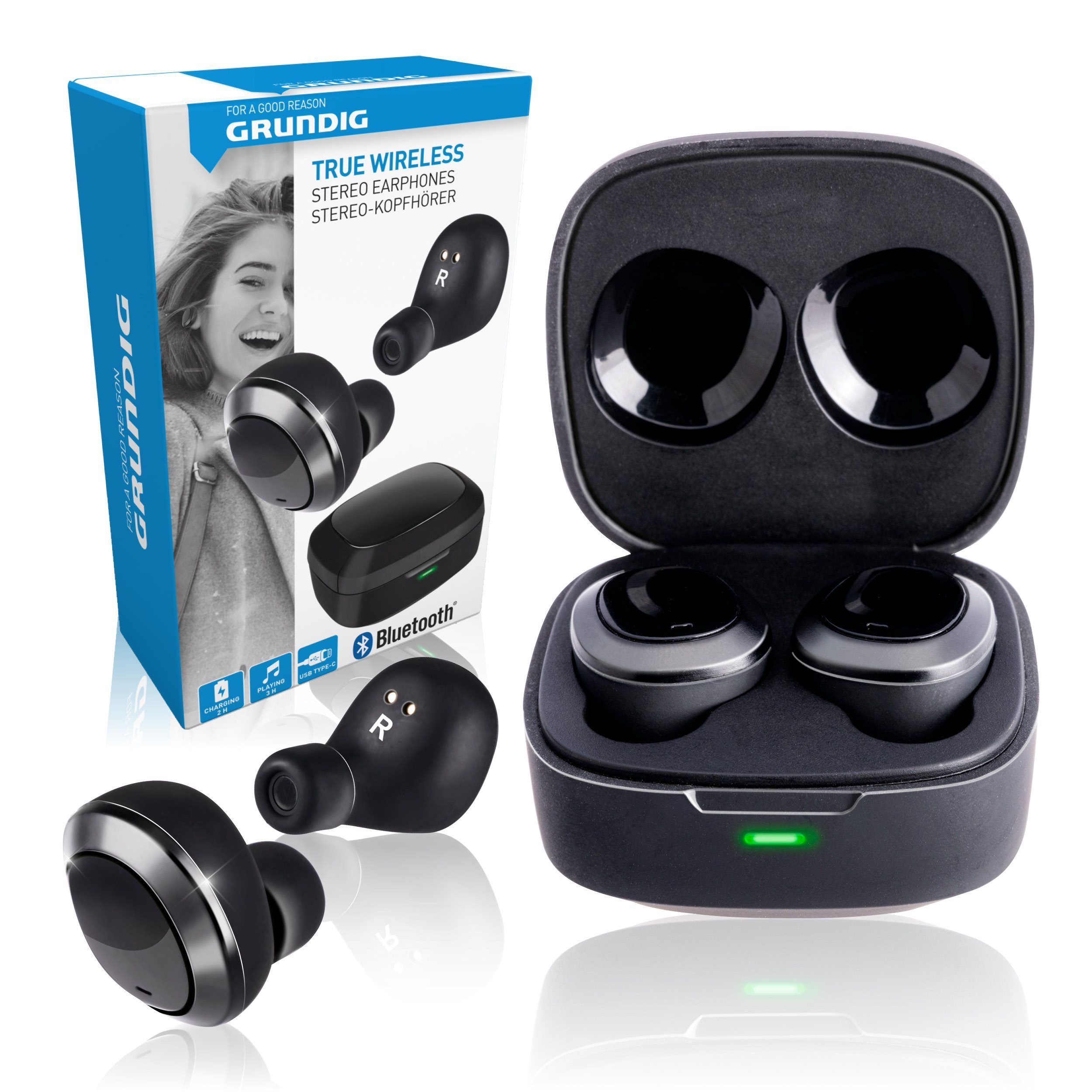 Grundig Grundig Bluetooth Kopfhörer Schwarz In-Ear-Kopfhörer