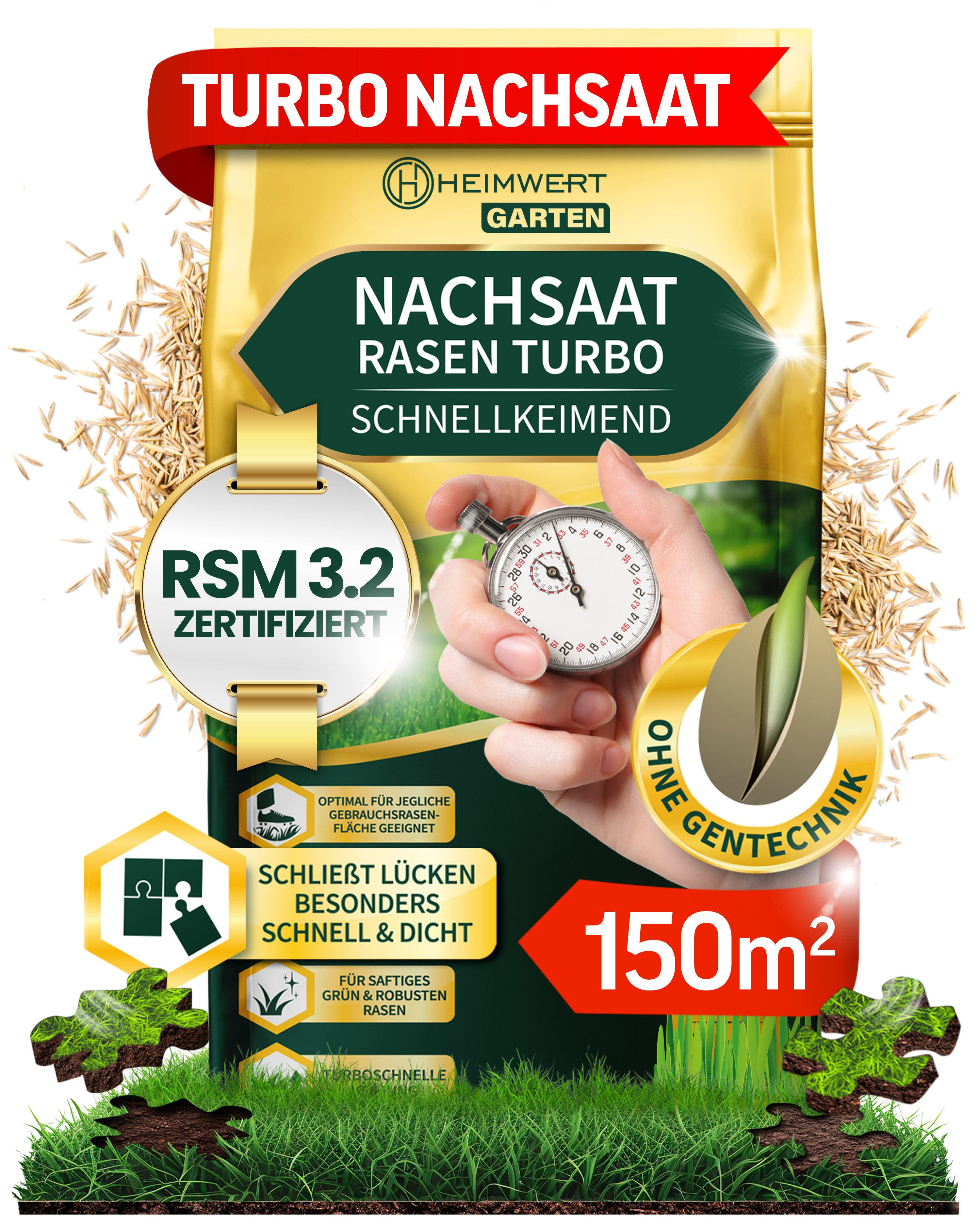 Rasensamen Nachsaat Rasensamen schnellkeimend 3kg