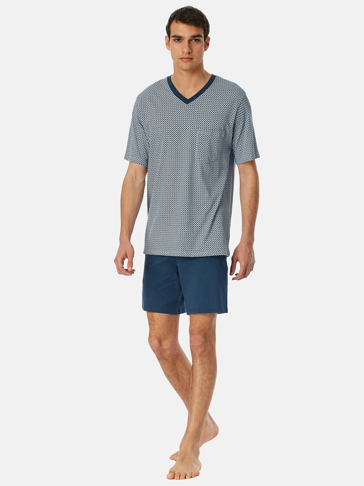 Schiesser Pyjama V-Ausschnitt - Comfort Nightwear günstig online kaufen