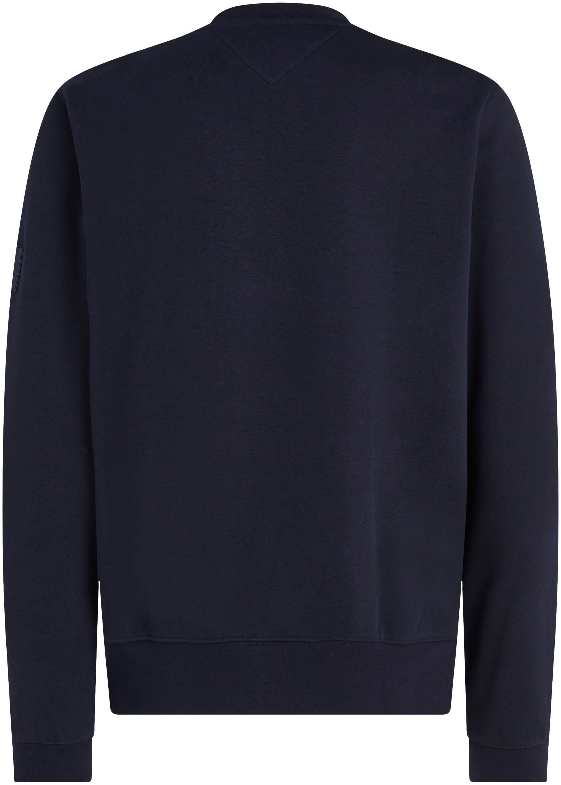 BADGED Tommy Sky Rippbündchen CREWNECK GRAPHIC mit Desert Sweatshirt Hilfiger