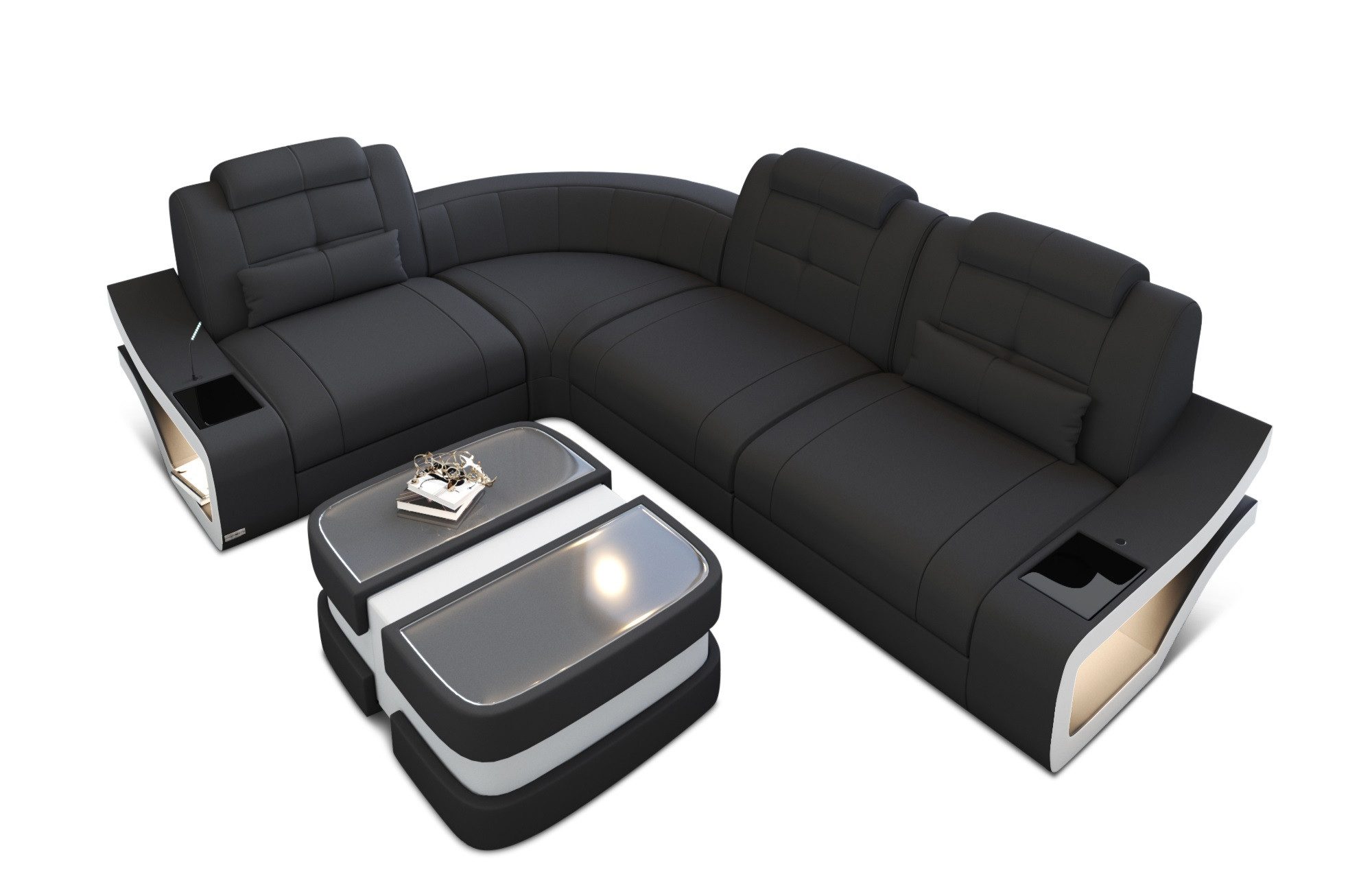 Sofa Dreams Ecksofa Polster Stoff Couch Sofa Elena L Form M Stoffsofa Mikrofaser