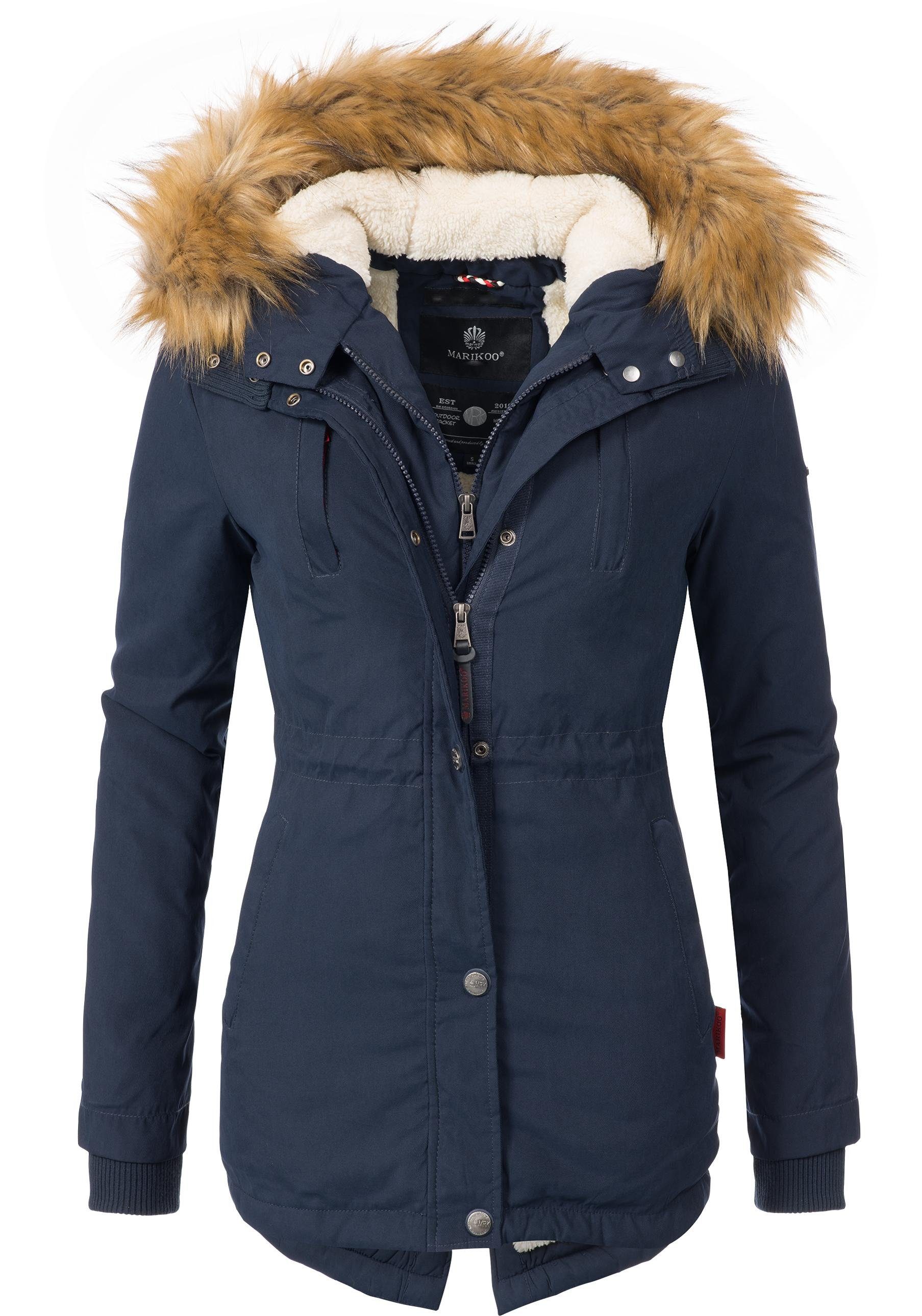Marikoo Wintermantel Akira edler Winterparka mit günstig online kaufen