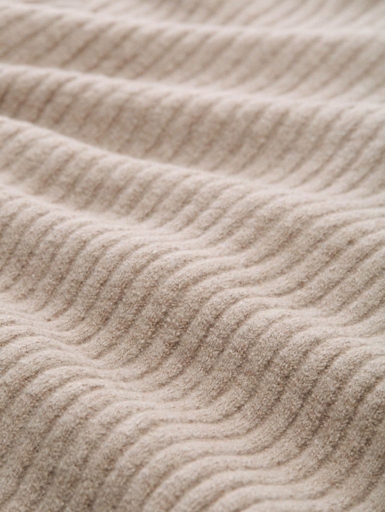 TOM TAILOR Wolljacke Strickjacke Lockere Strickjacke mit Rippstruktur und 3 günstig online kaufen