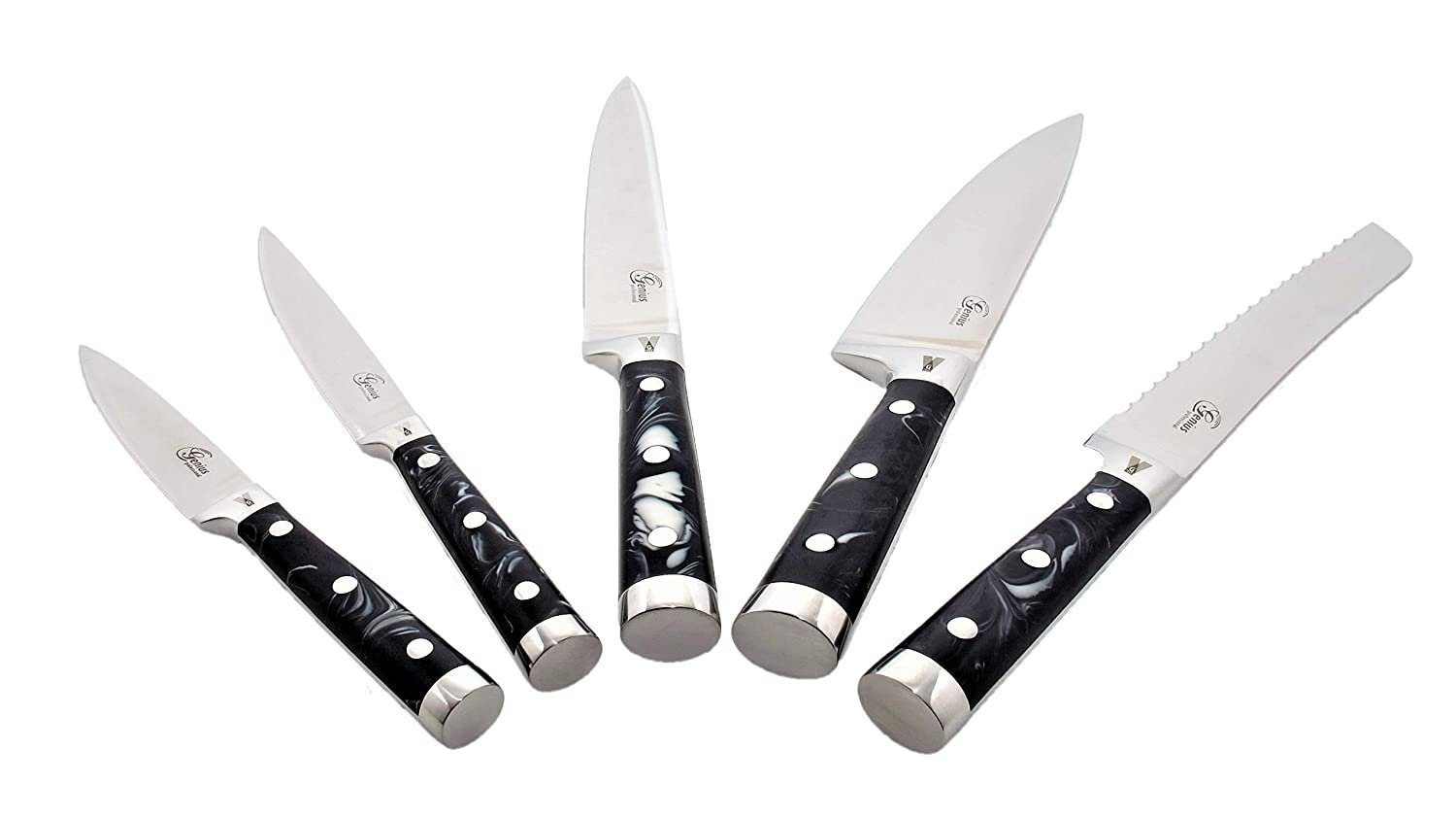 UVP Messer-Set hochwertig in sehr - Messerset 5-teilig Geschenkebox Profi Genius Genius