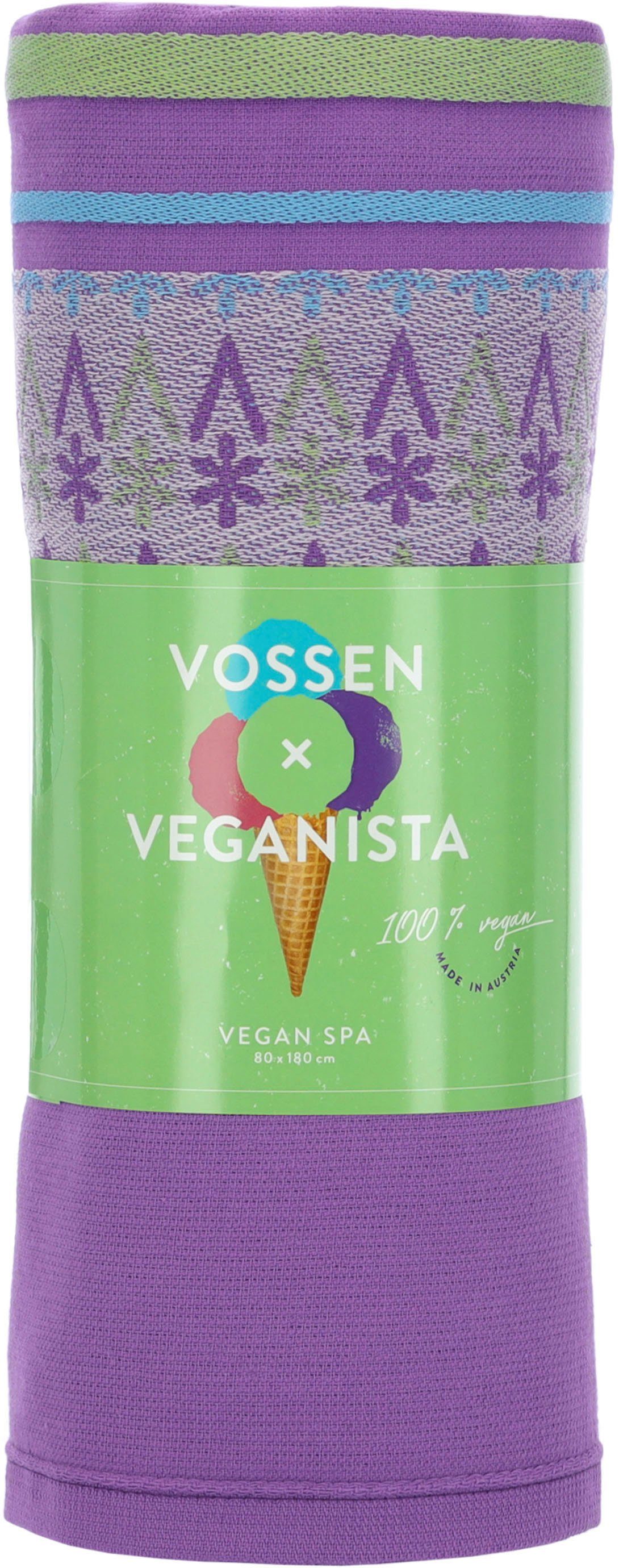 the kiss geometrischen vegan All-Over Jacquard cookie Vossen (1-St), spa, Design Hamamtuch mit Elementen im
