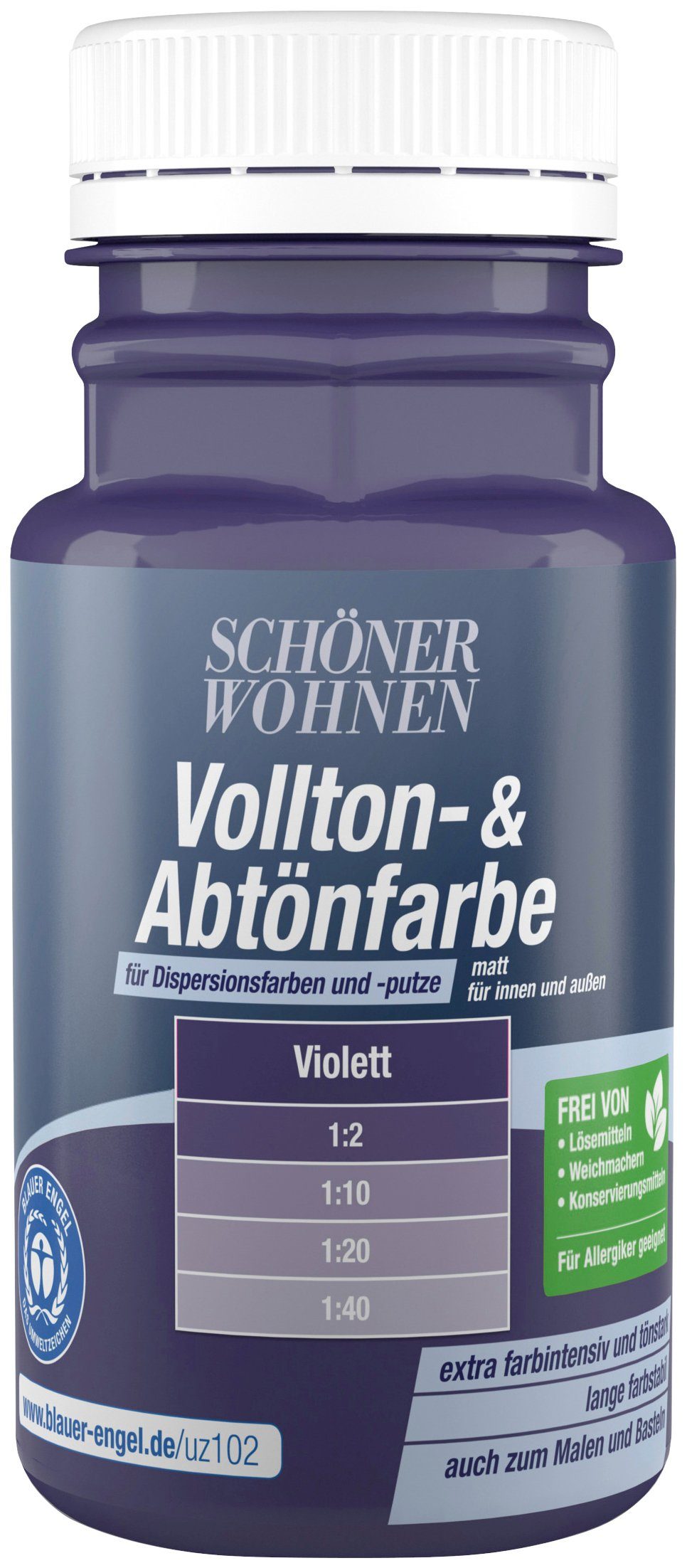 SCHÖNER WOHNEN FARBE Vollton- und Abtönfarbe Vollton- & Abtönfarbe, zum Abtönen von Dispersionsfarben und -putzen, farbintensiv