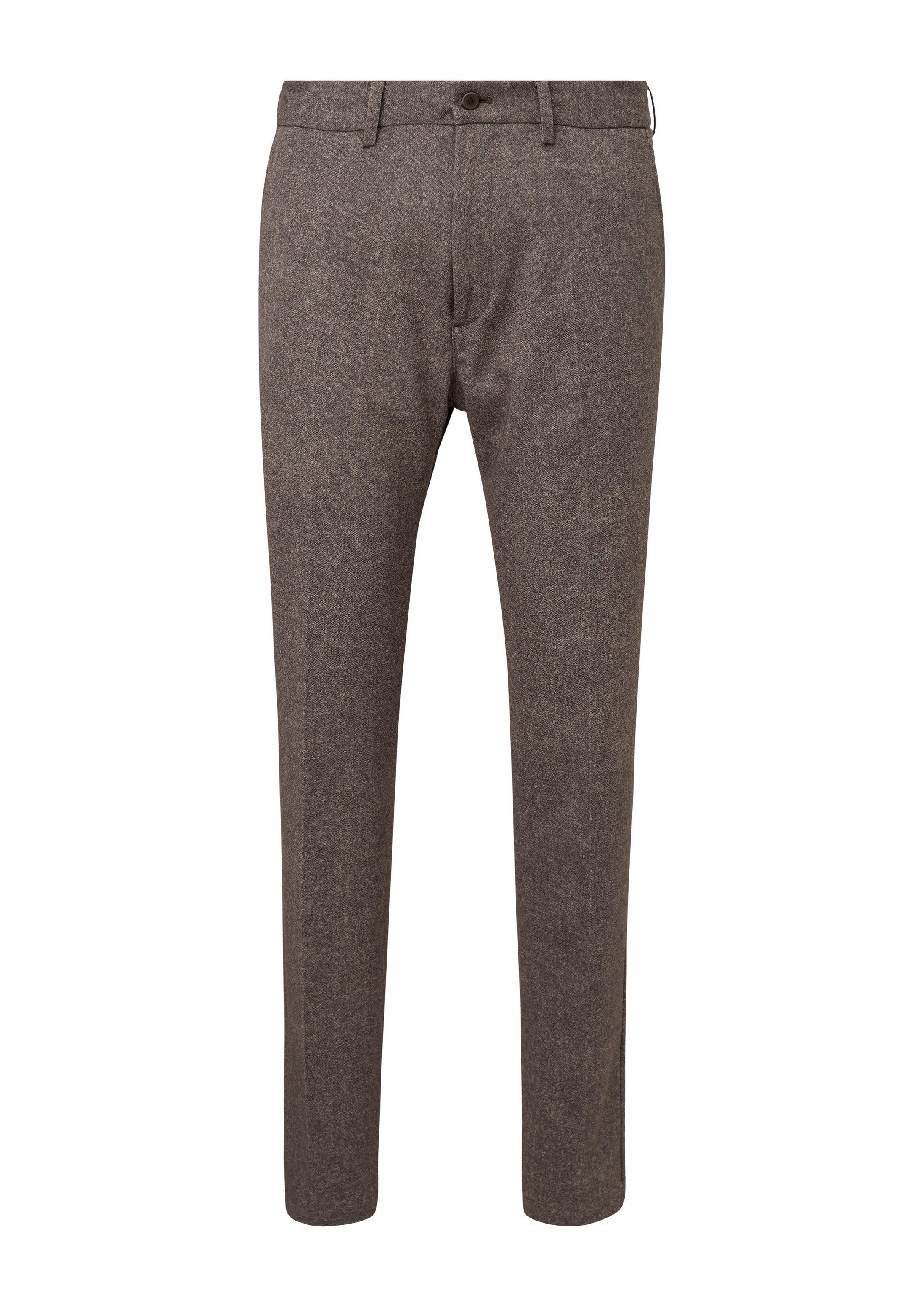 s.Oliver Chinos Hose S.OJOGG Slim: Jogpants aus Jersey in Tweed-Optik