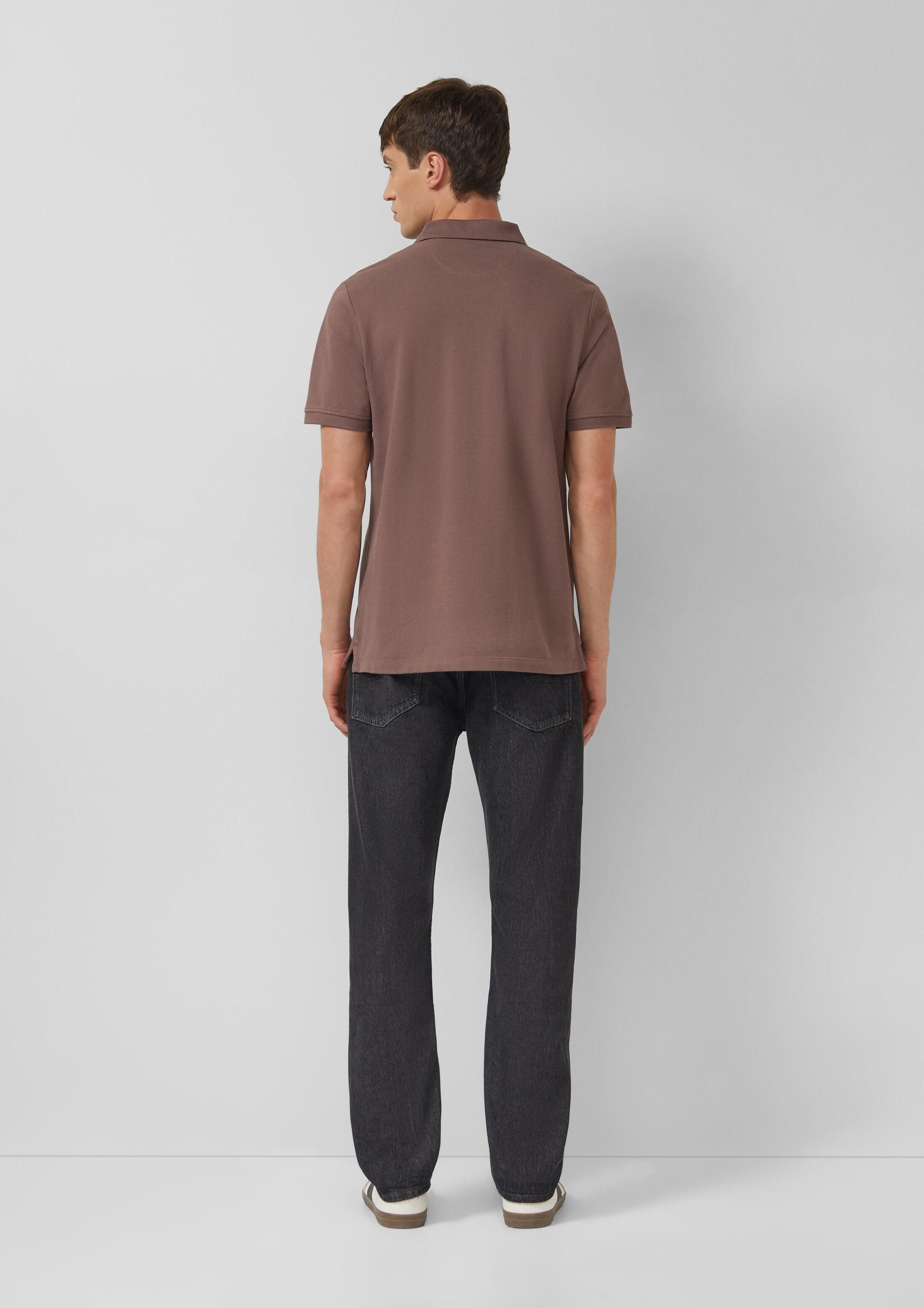 s.Oliver Kurzarmshirt Polo-Shirt Poloshirt aus Baumwollpiqué