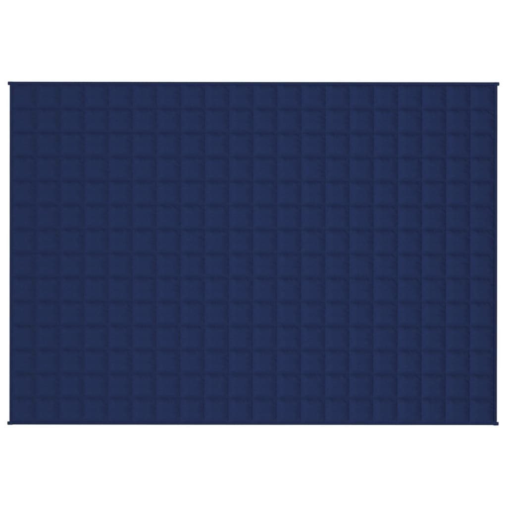 vidaXL Einziehdecke 135 x 200 cm Gewichtsdecke Blau 135x200 cm 10 kg Stoff Bettdecke