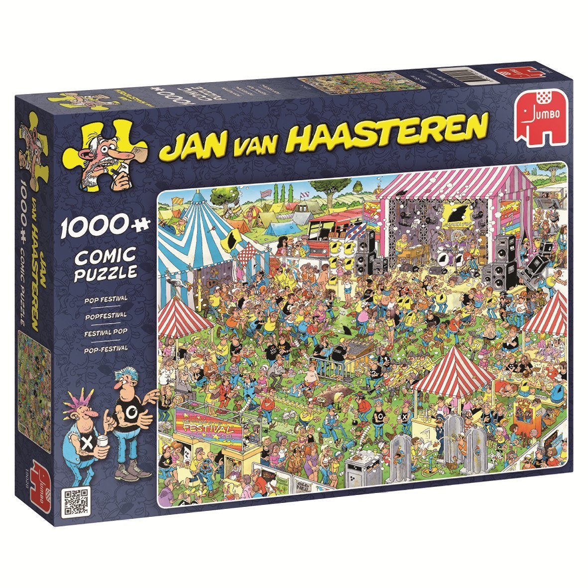 Puzzle 19028 Jan van Haasteren Pop-Festival, 1000 Puzzleteile
