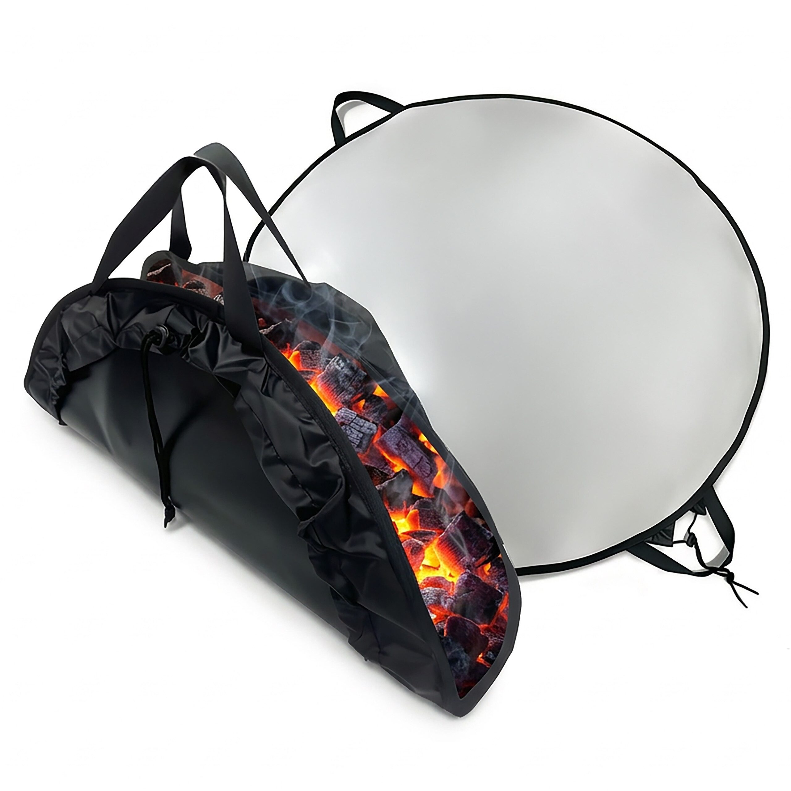 relaxdays Feuerschalen-Bodenplatte Feuerfeste Unterlage Grill & Feuerschale, 60 cm