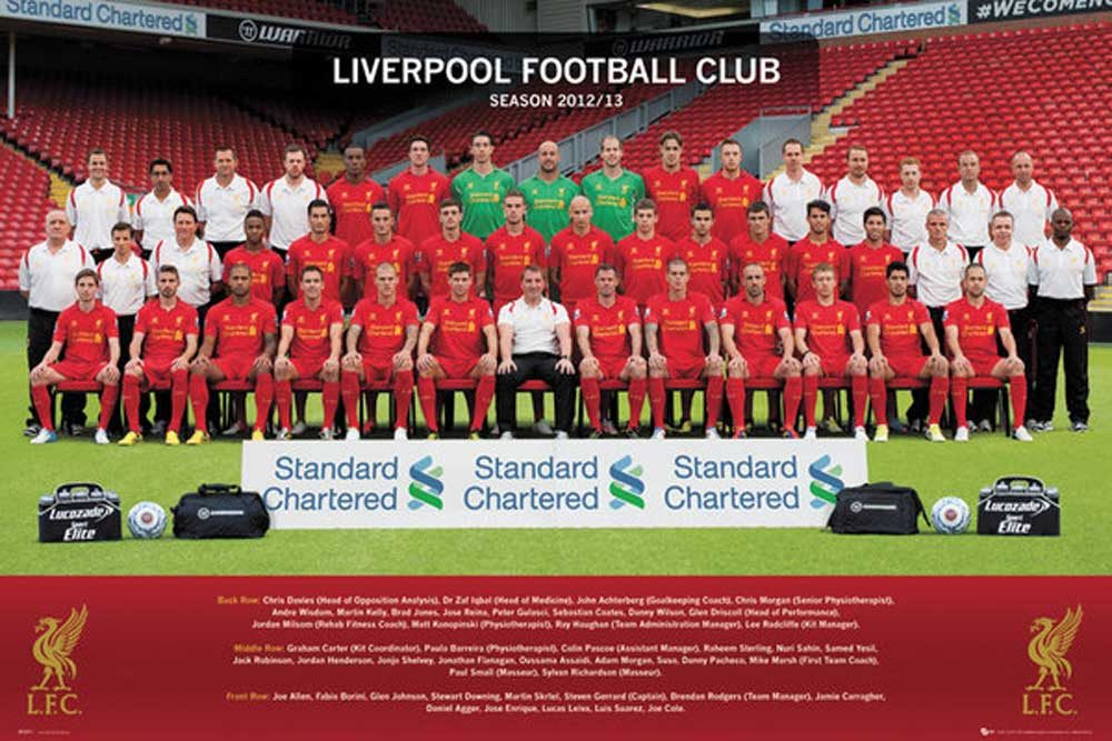 Poster Fußball - Poster - Liverpool - Team Photo 12/13