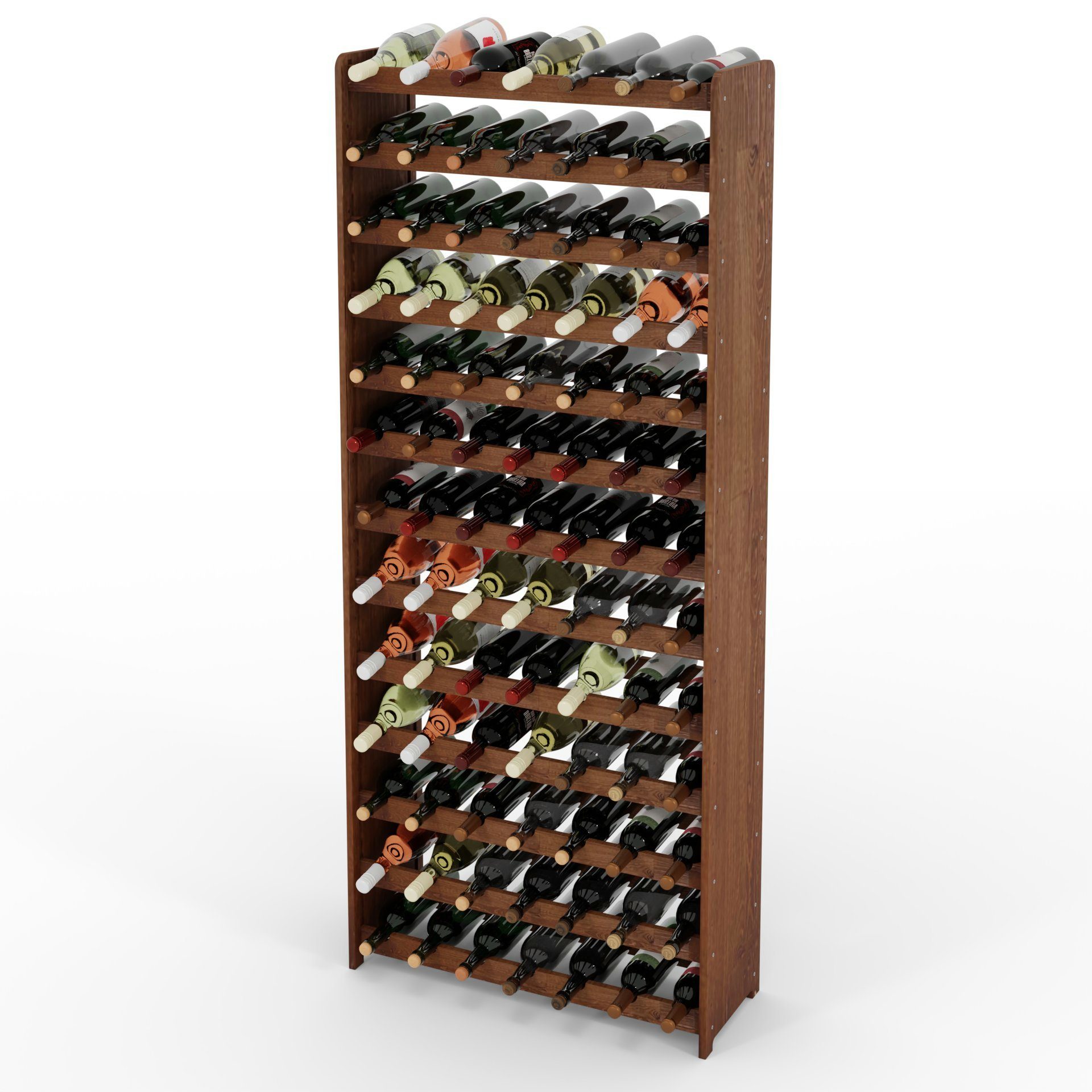 Lenmar Weinregal Weinregal Weinregal Holz Flaschenregal für 91 Flaschen Len günstig online kaufen