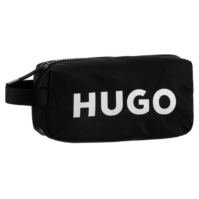 HUGO Kosmetiktasche Ethon 2.0BL_Washbag mit auffälligem Markenlogo vorne