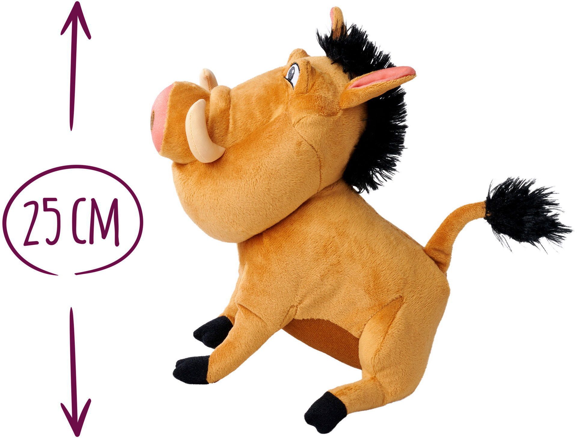 SIMBA Plüschfigur Simba Plüsch Stofftier Disney Konig der Löwen 30 Jubiläum Pumbaa 25cm