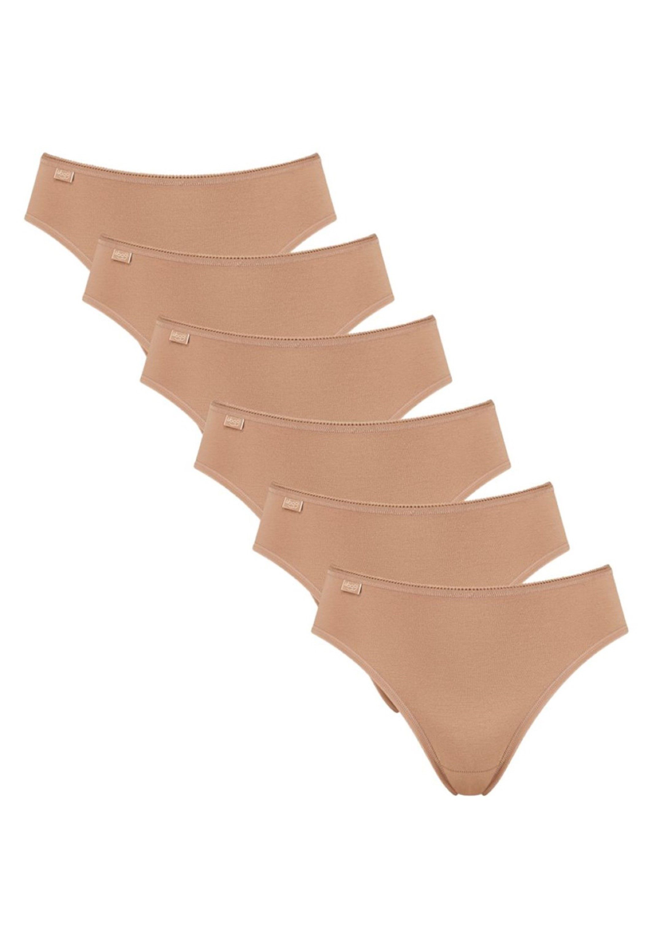 sloggi Tai-Slip 6er Pack 24/7 Cotton (Spar-Set, 6-St) Tai Slip - Baumwolle - Atmungsaktiv