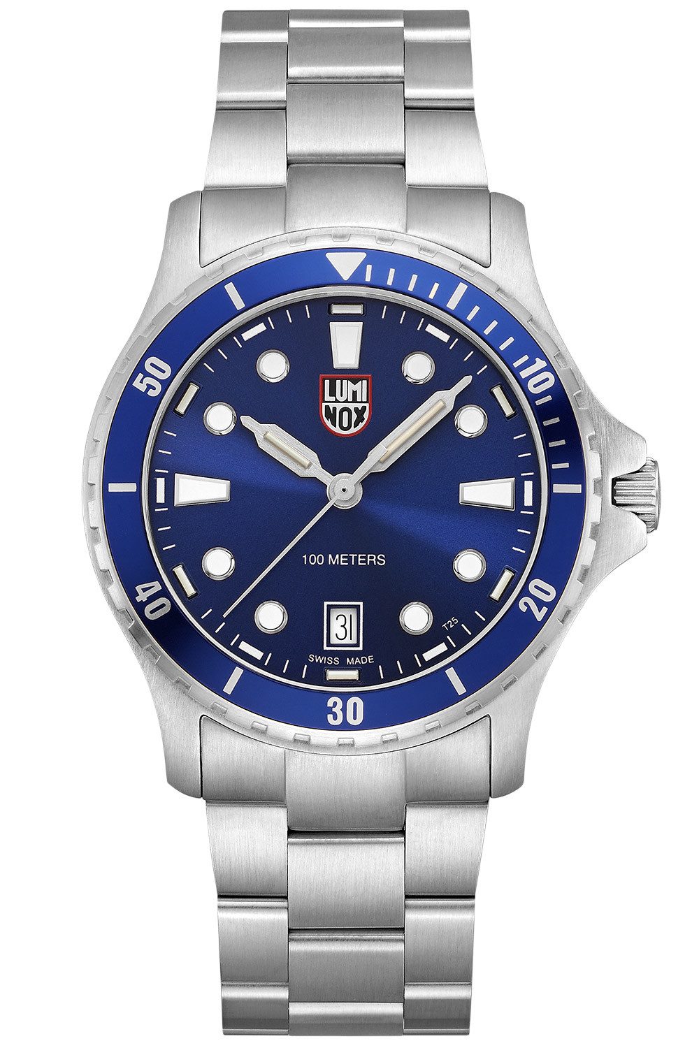 Luminox Quarzuhr Sport Timer Stahl/Blau
