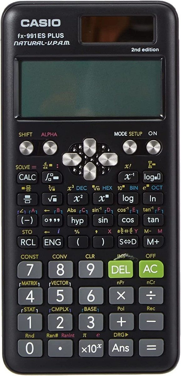 CASIO Taschenrechner fx-991ES Plus 2nd edition inkl. WYNGS Schutztasche Schwarz – Bild 2 von 5