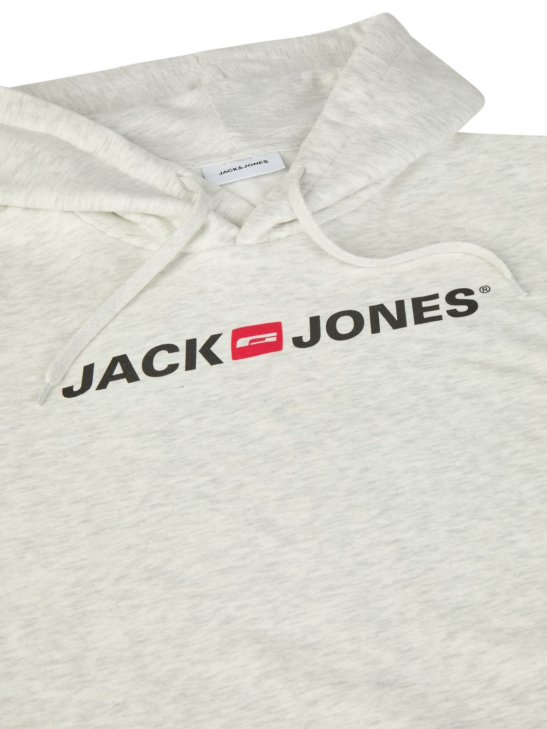 Jack & Jones Hoodie Herren Sweatshirt JJMORTY Regular Fit Kapuzenpullover mit Logoprint – Bild 4 von 4