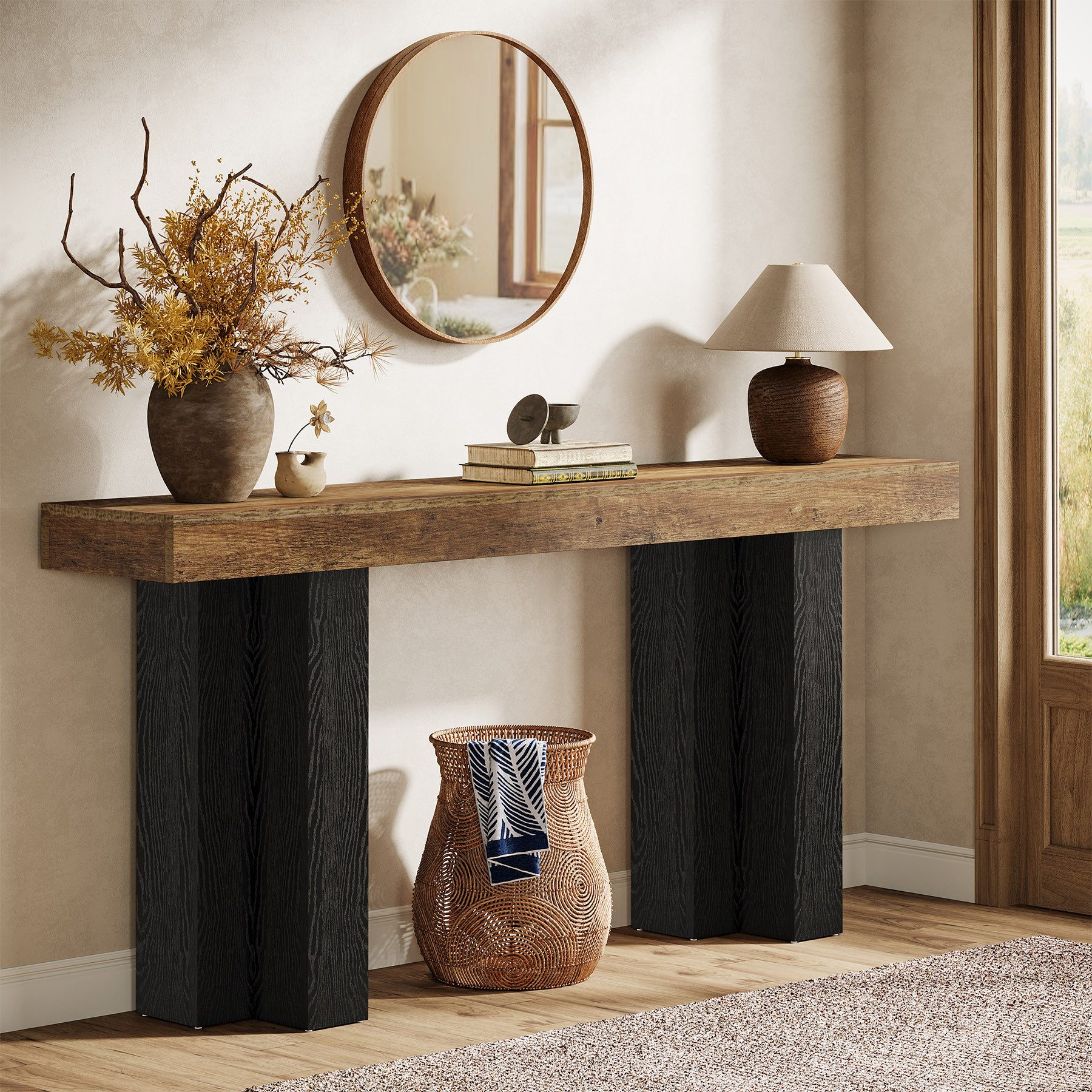 Tribesigns Konsolentisch rustikaler Eingangstisch mit stabilen günstig online kaufen