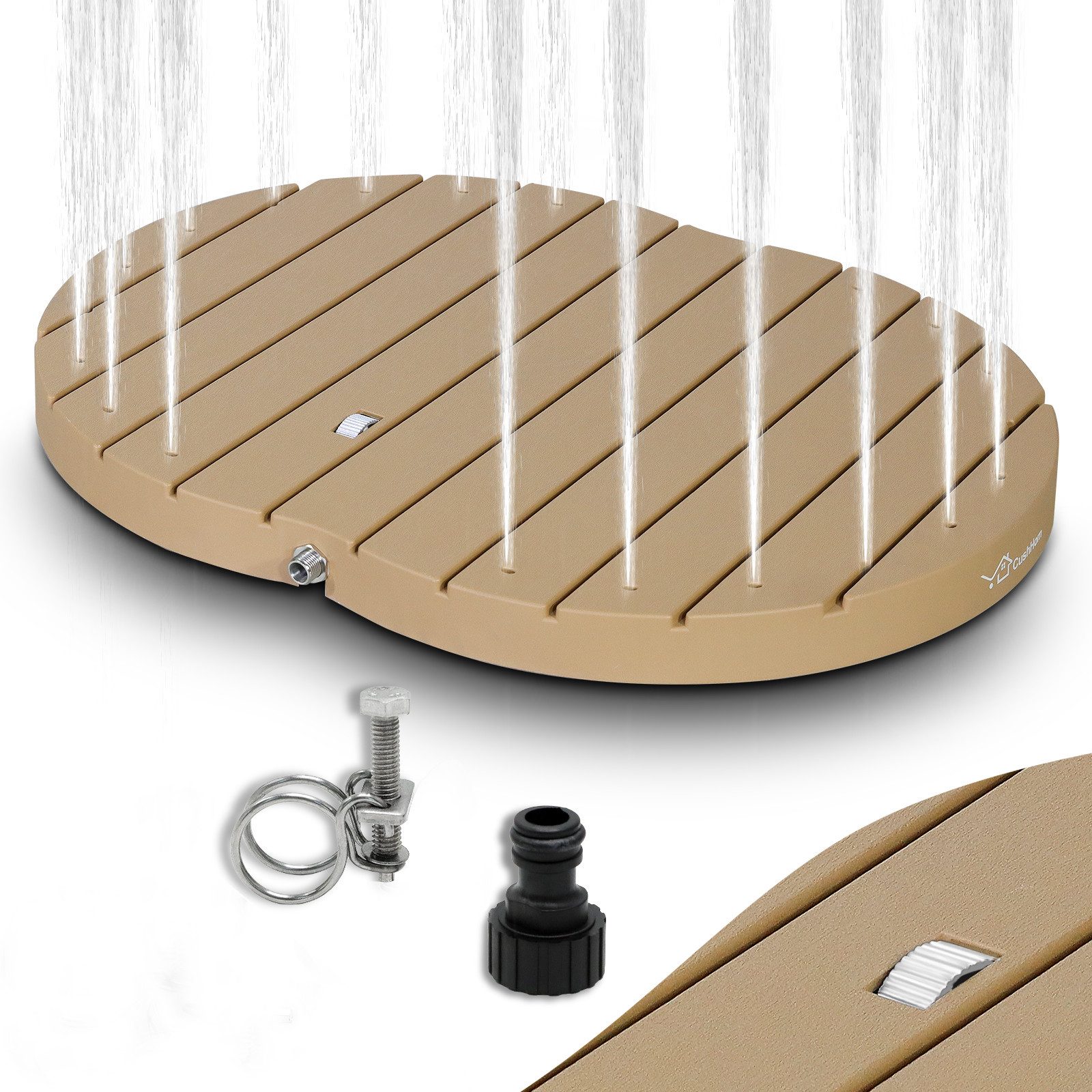CCLIFE Gartendusche Gartendusche Aussendusche, Bodendusche Outdoor