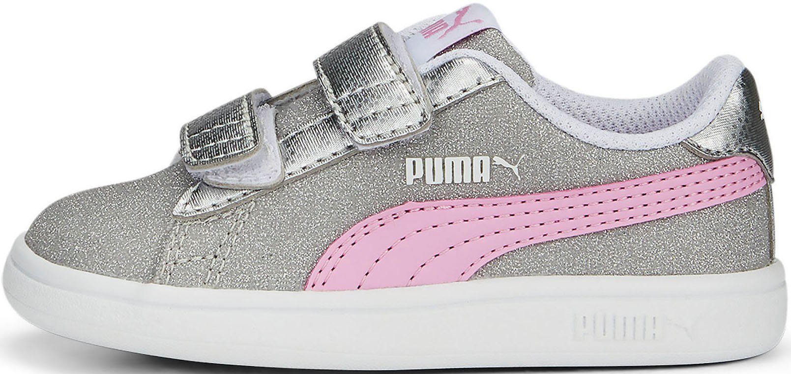PUMA grau Klettverschluss Inf v2 Sneaker V Smash Glitz Puma mit