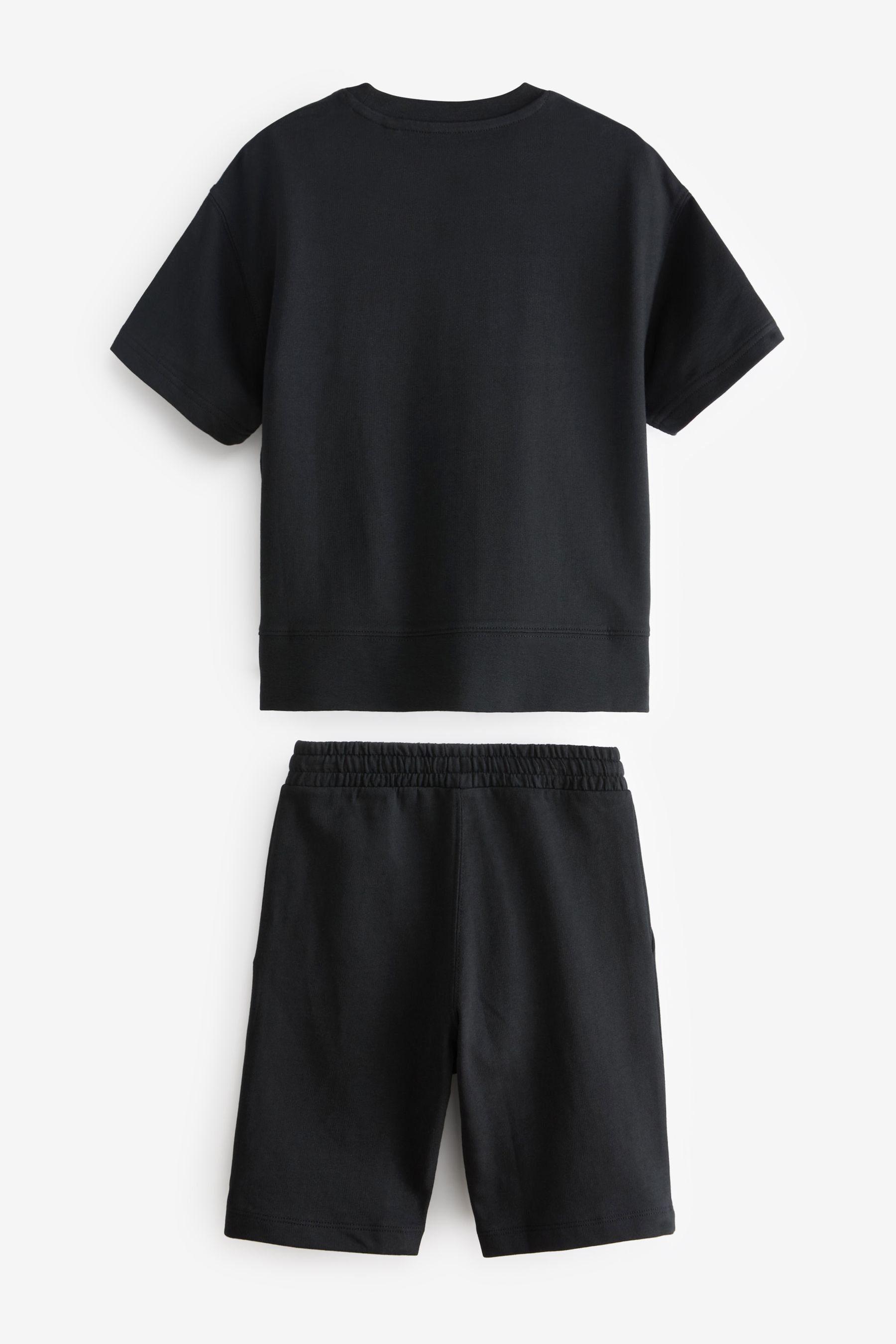 Next Loungeanzug Lounge-Shorts und T-Shirt im Set (2 tlg) Black