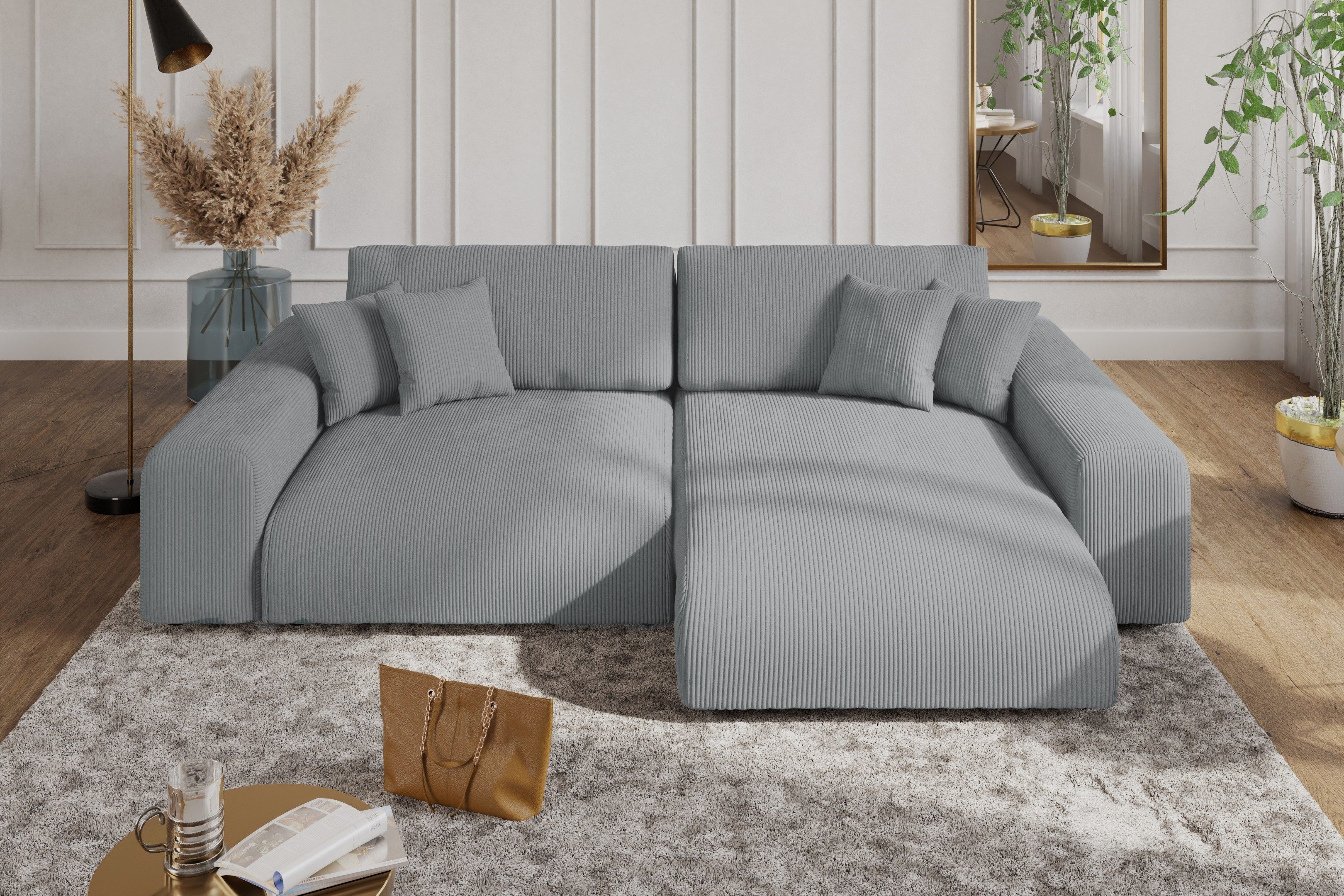 luma-home Ecksofa 21007, mit Schlaffunktion und günstig online kaufen