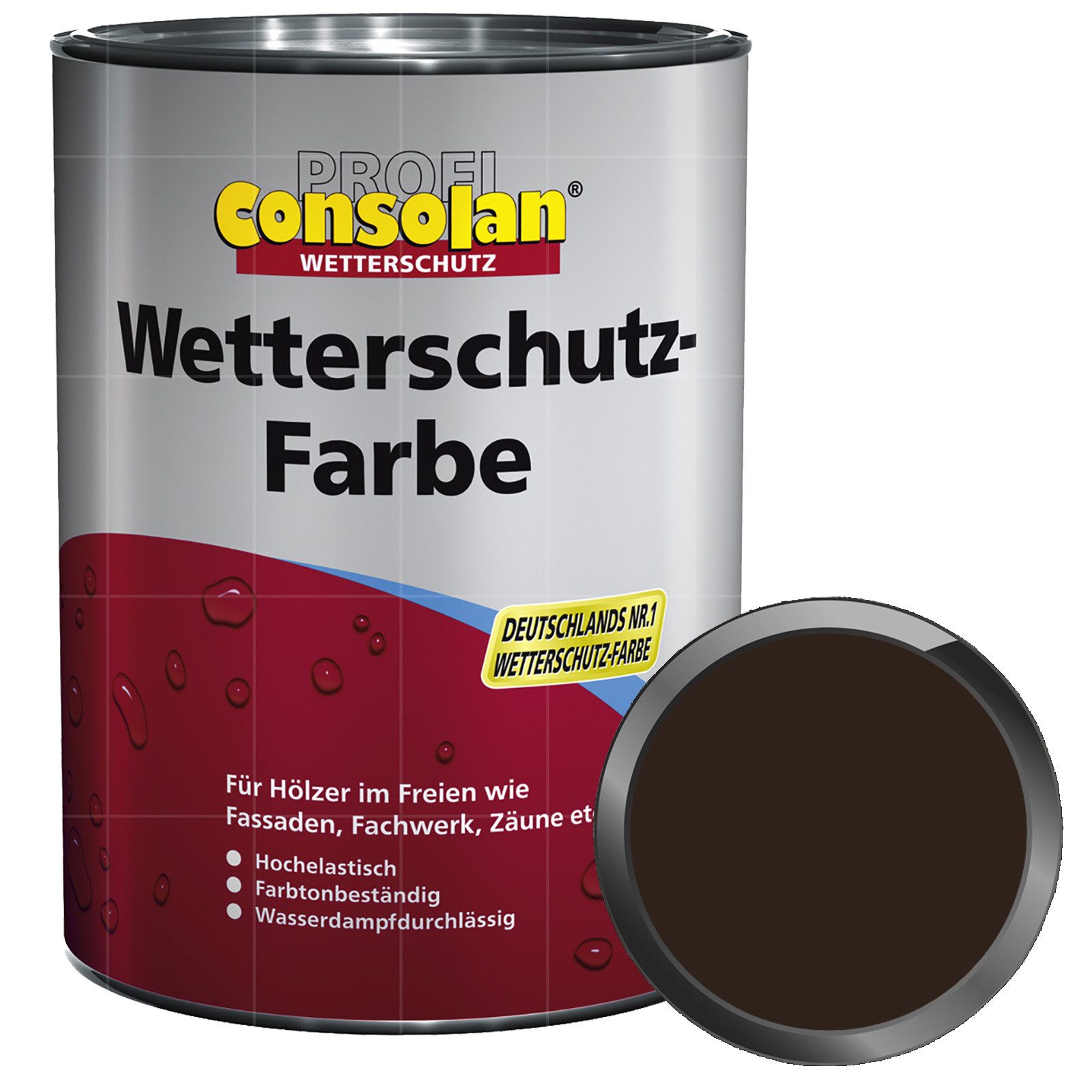 Consolan  Wetterschutzfarbe Profi Wetterschutz-Farbe - 0.75 Ltr
