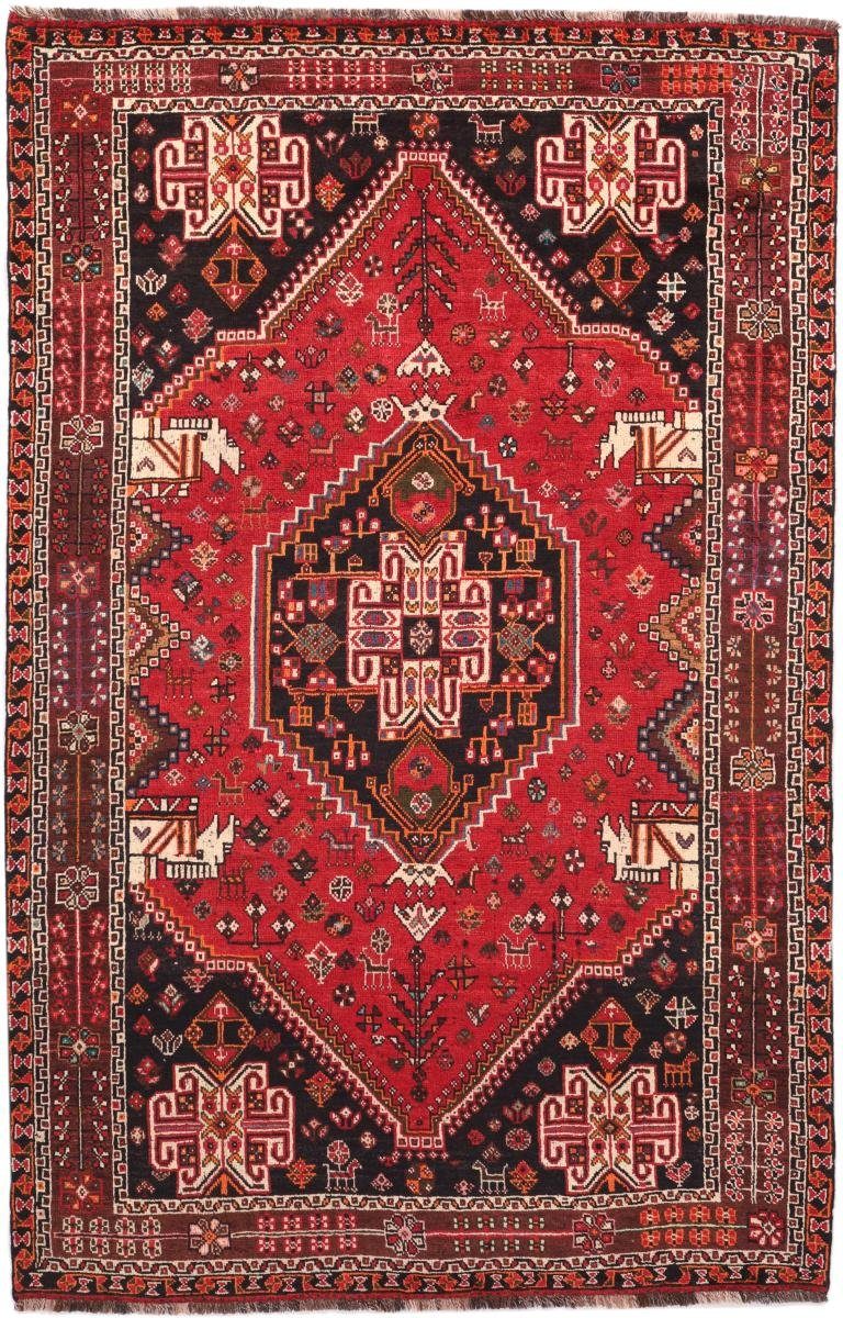 Orientteppich Shiraz 180x285 Handgeknüpfter Orientteppich / Perserteppich, Nain Trading, rechteckig, Höhe: 10 mm