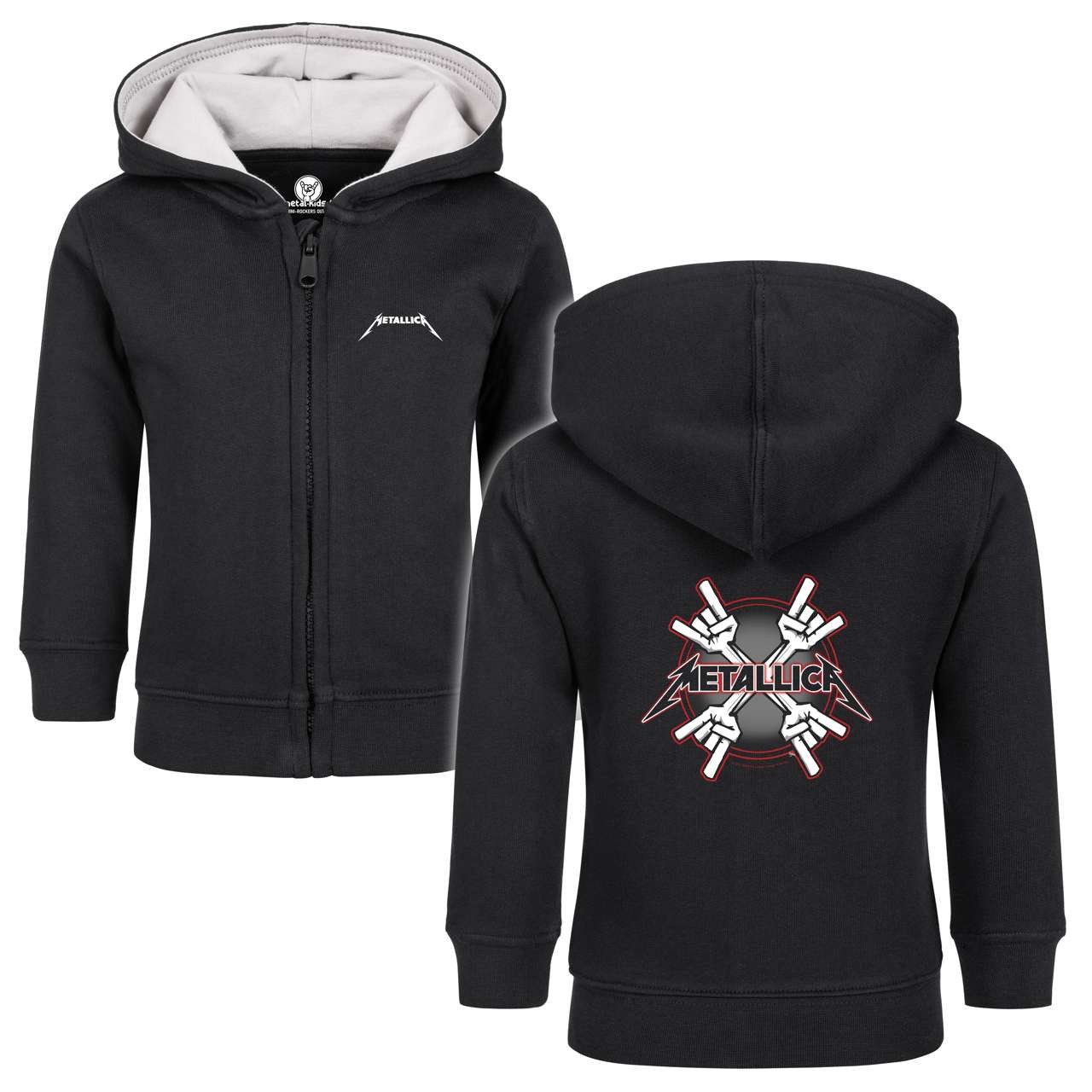Kapuzensweatjacke mit Metallica (Crosshorns) Aufdruck für Babys (0–24 M)
