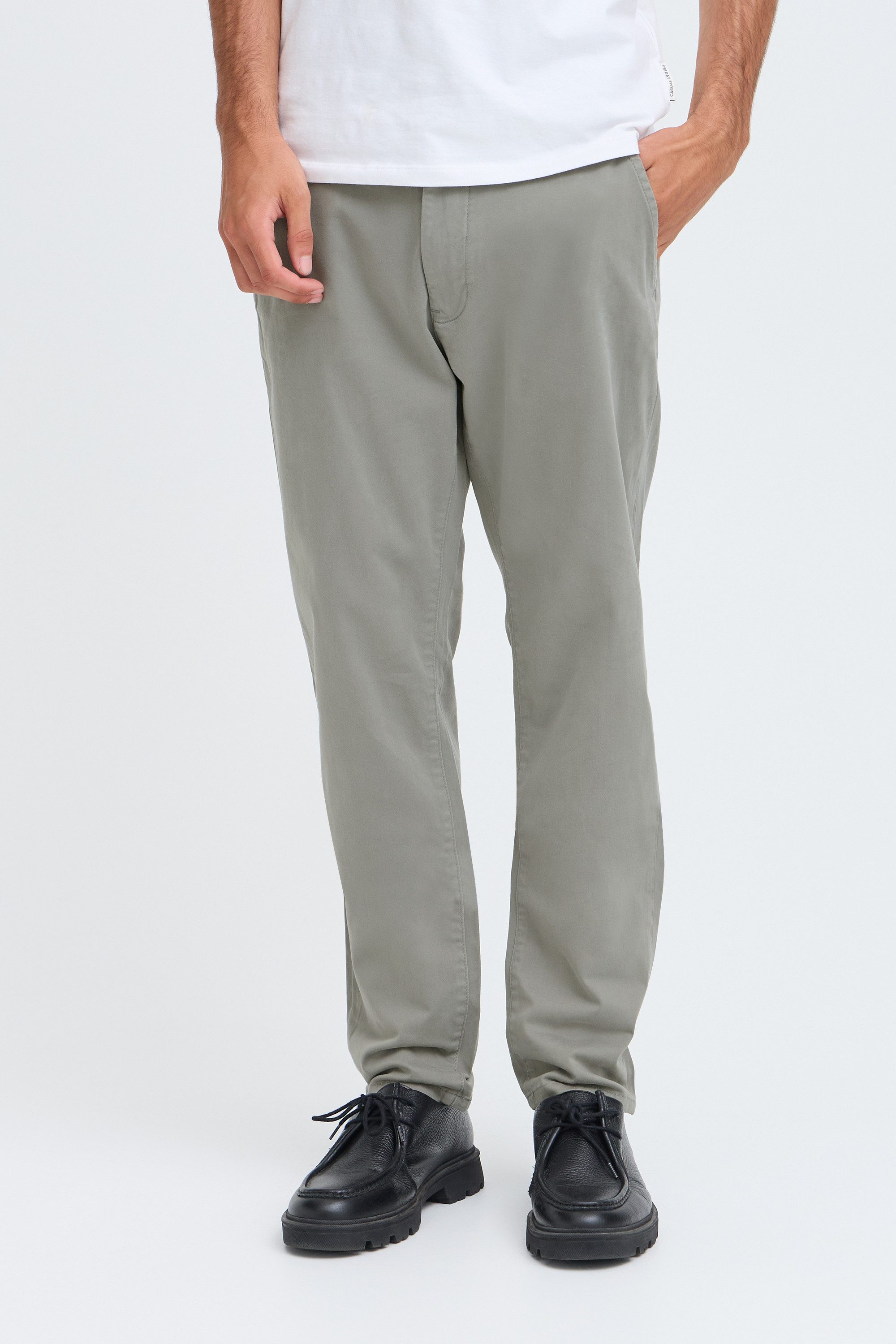 Casual Friday Chinohose CFViggo Klassische Stoffhose mit Gürtelschlaufen - Slim Fit