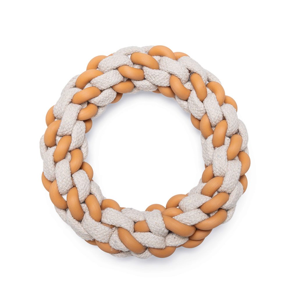 Beeztees Tiertaue Beeztees Puppy Dental Seilring Mik - 14 x 14 x 3,2 cm