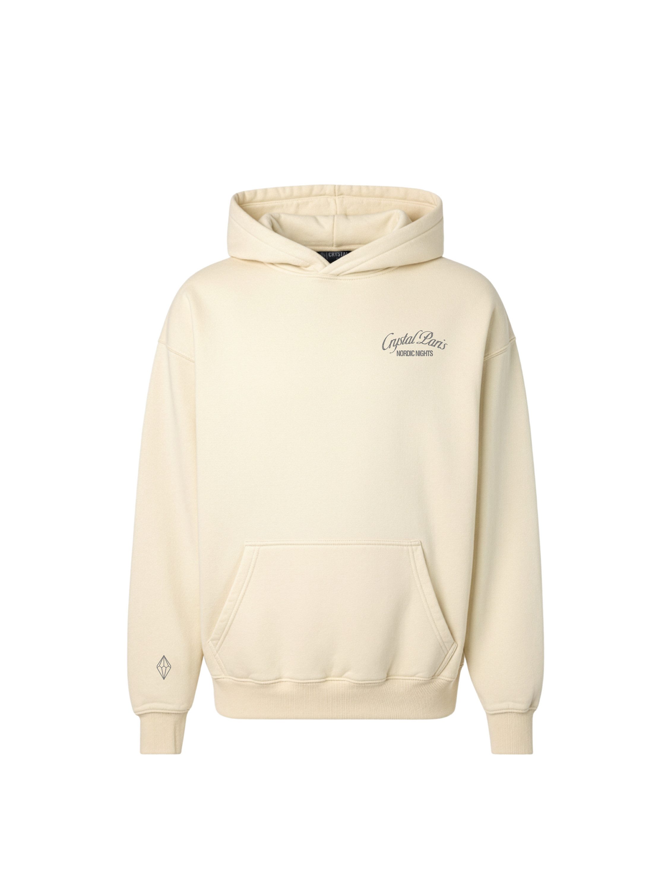 Crystal Paris Kapuzenpullover Nature (1-tlg)